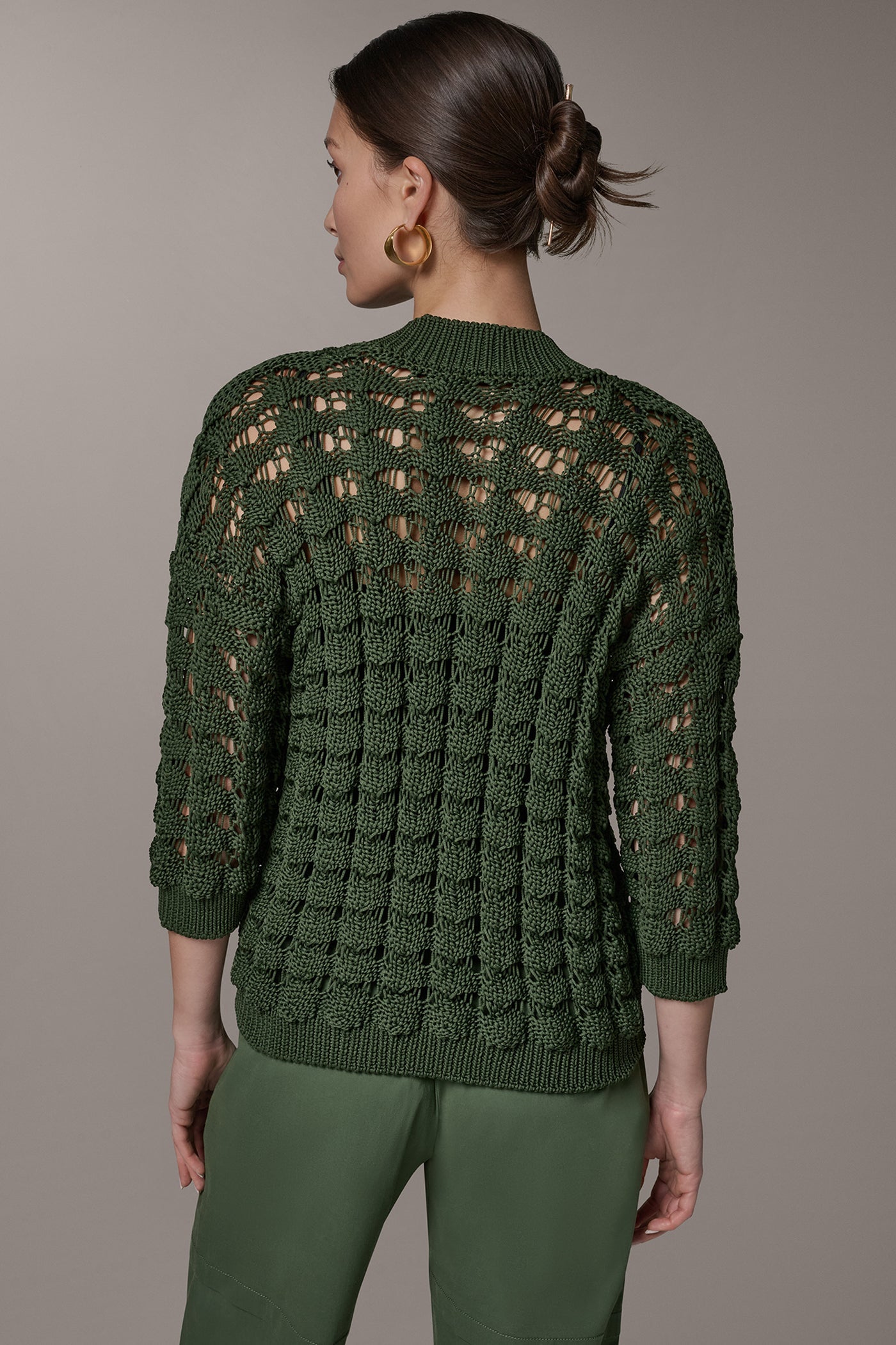 Verde 3/4 SLEEVE SWEATER Donna Karan