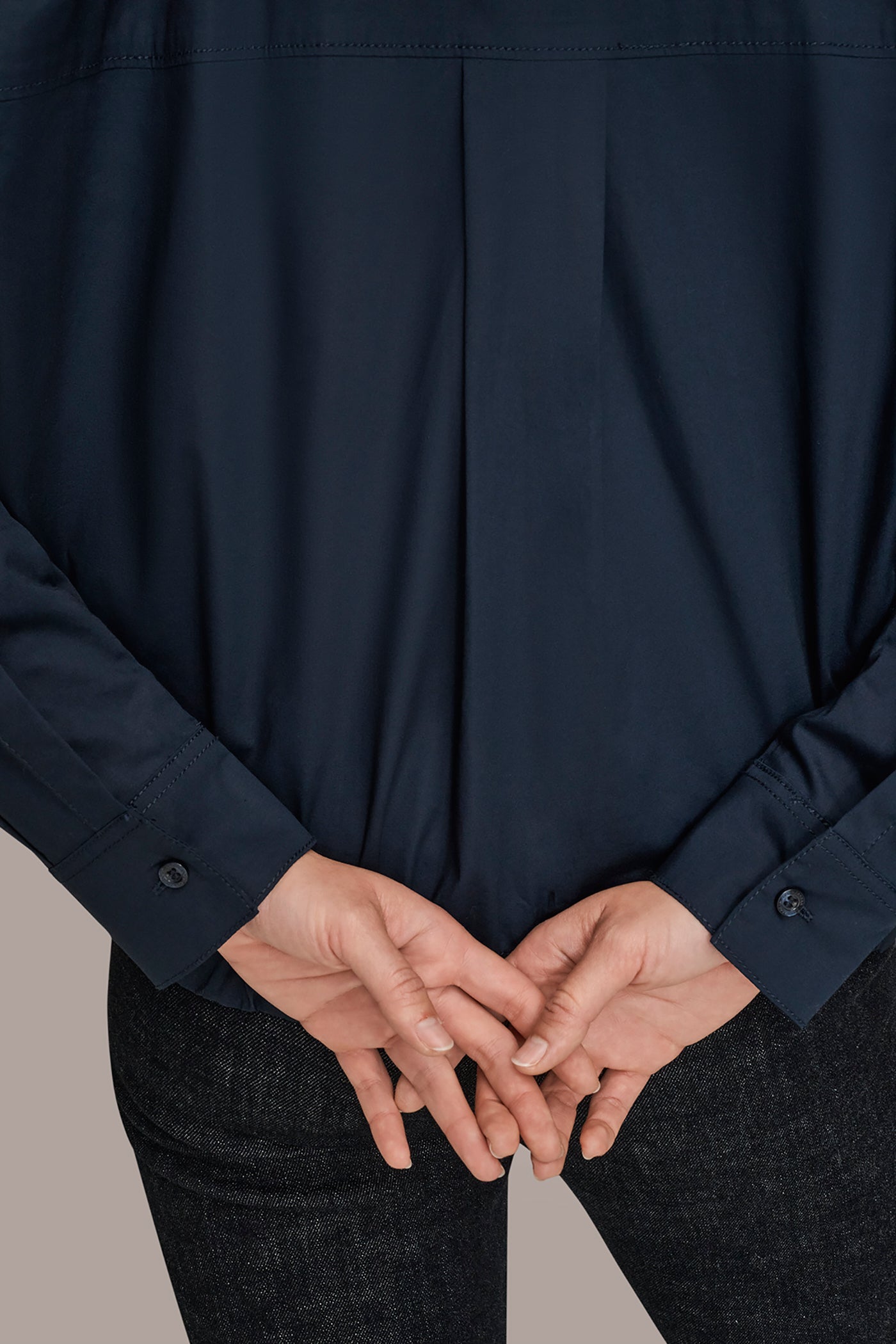 NIGHTFALL HOODED BUTTON-DOWN SHIRT Donna Karan