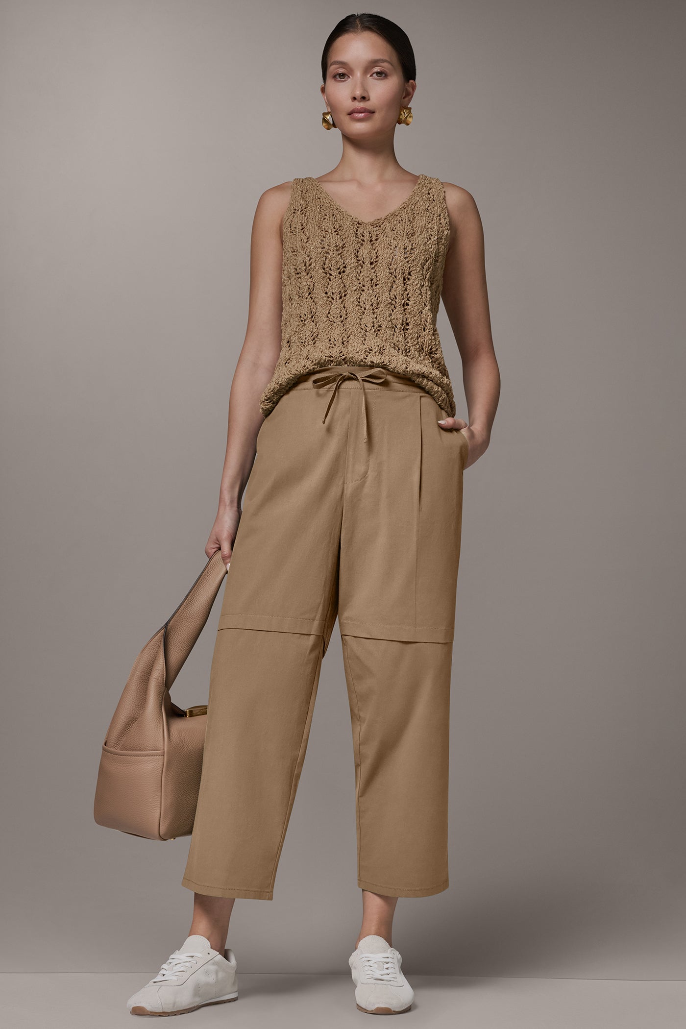 Fawn PAPER POPLIN PANT Donna Karan