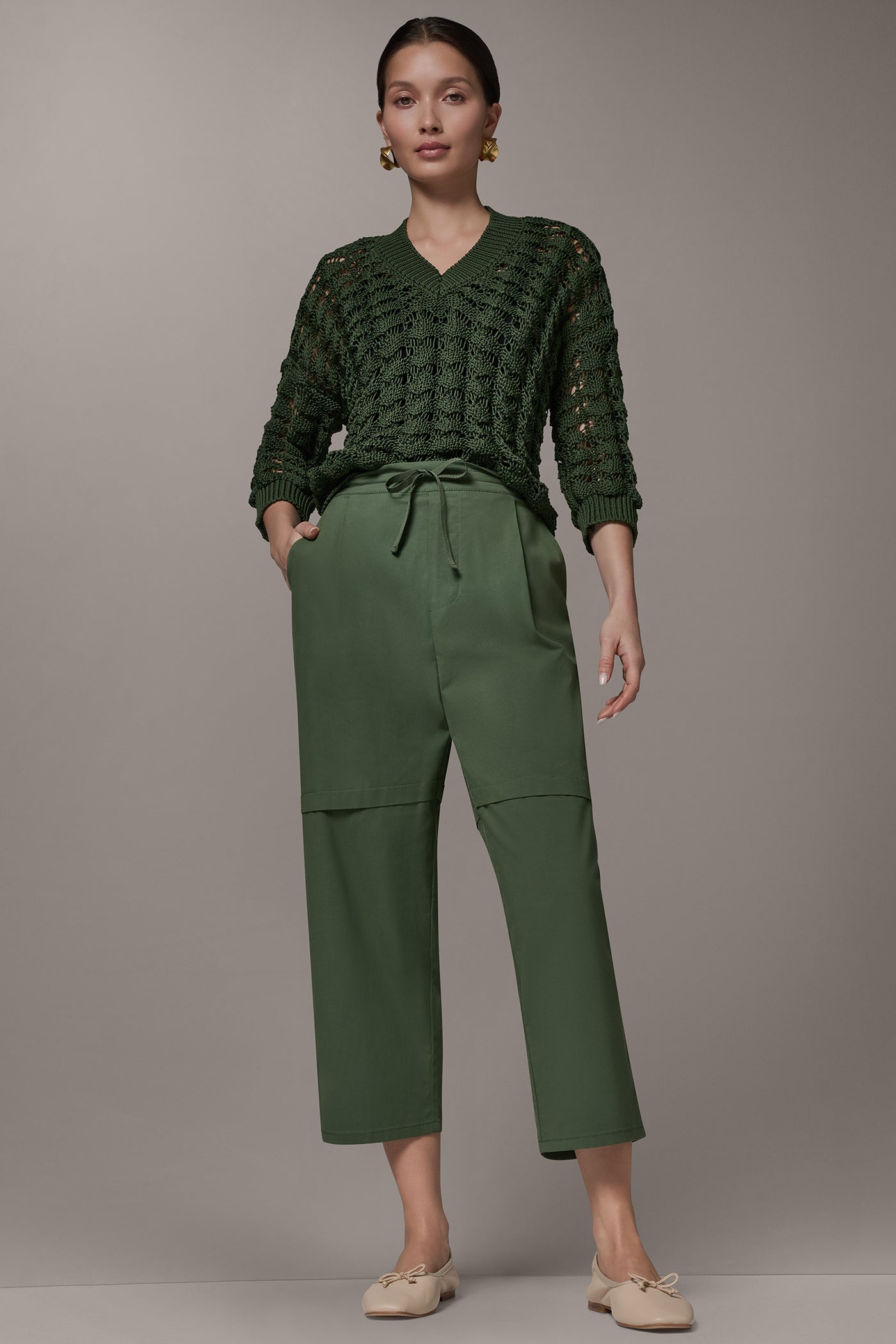 Verde PAPER POPLIN PANT Donna Karan