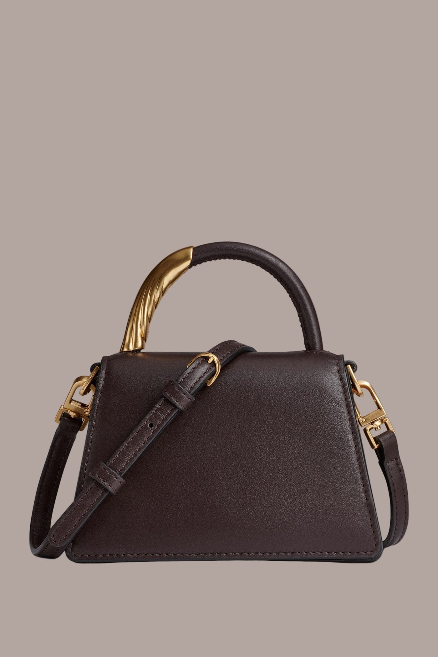 CHOCOLATE PLUM TULLE MINI CROSSBODY BAG Donna Karan