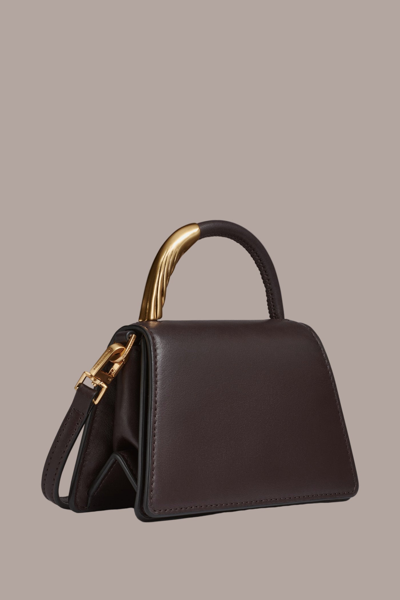 CHOCOLATE PLUM TULLE MINI CROSSBODY BAG Donna Karan