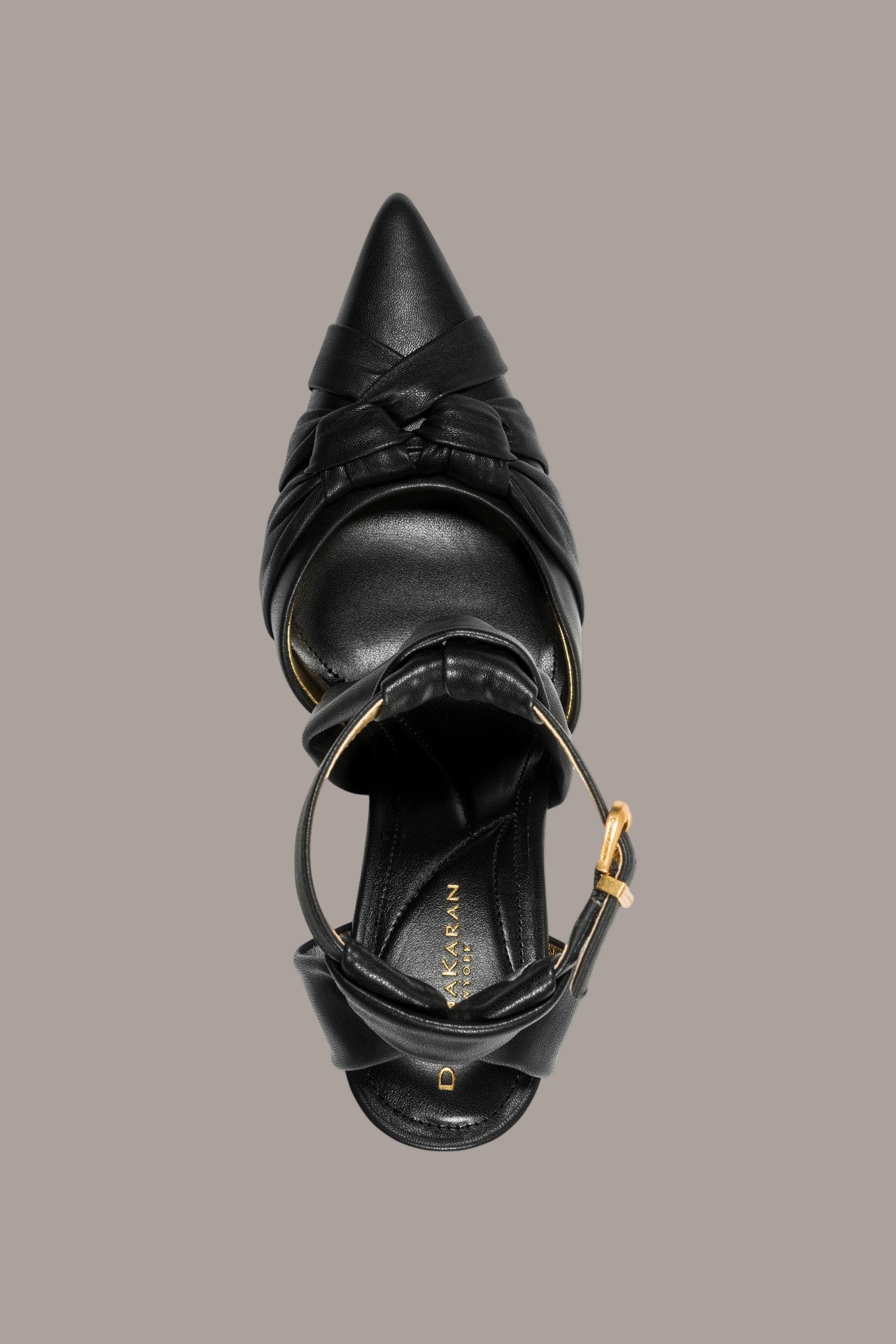 Black PHIA STRAPPY PUMP Donna Karan