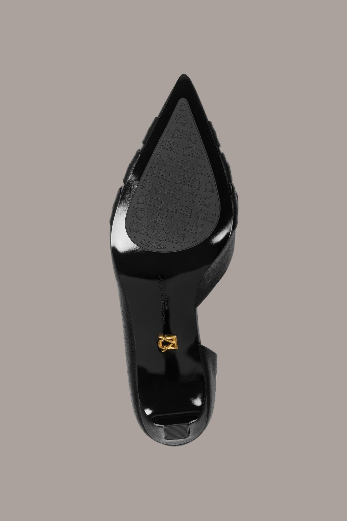 Black PAIGEY GATHERED MID PUMP Donna Karan