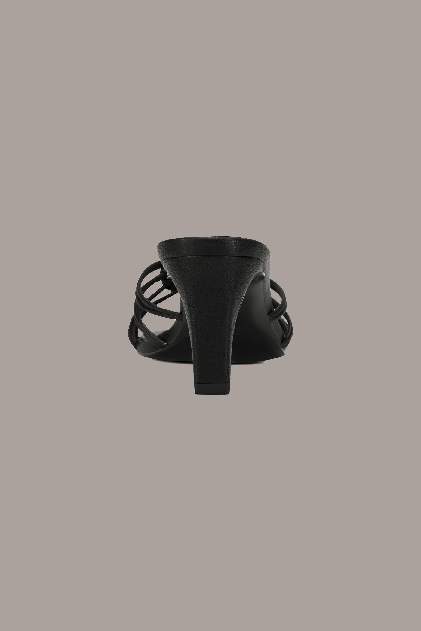 Black BERNADE MULE SANDAL Donna Karan