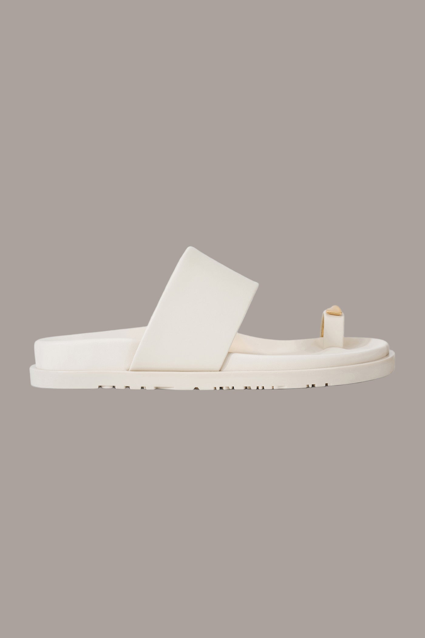 IVORY HOOPER FLAT SANDAL Donna Karan