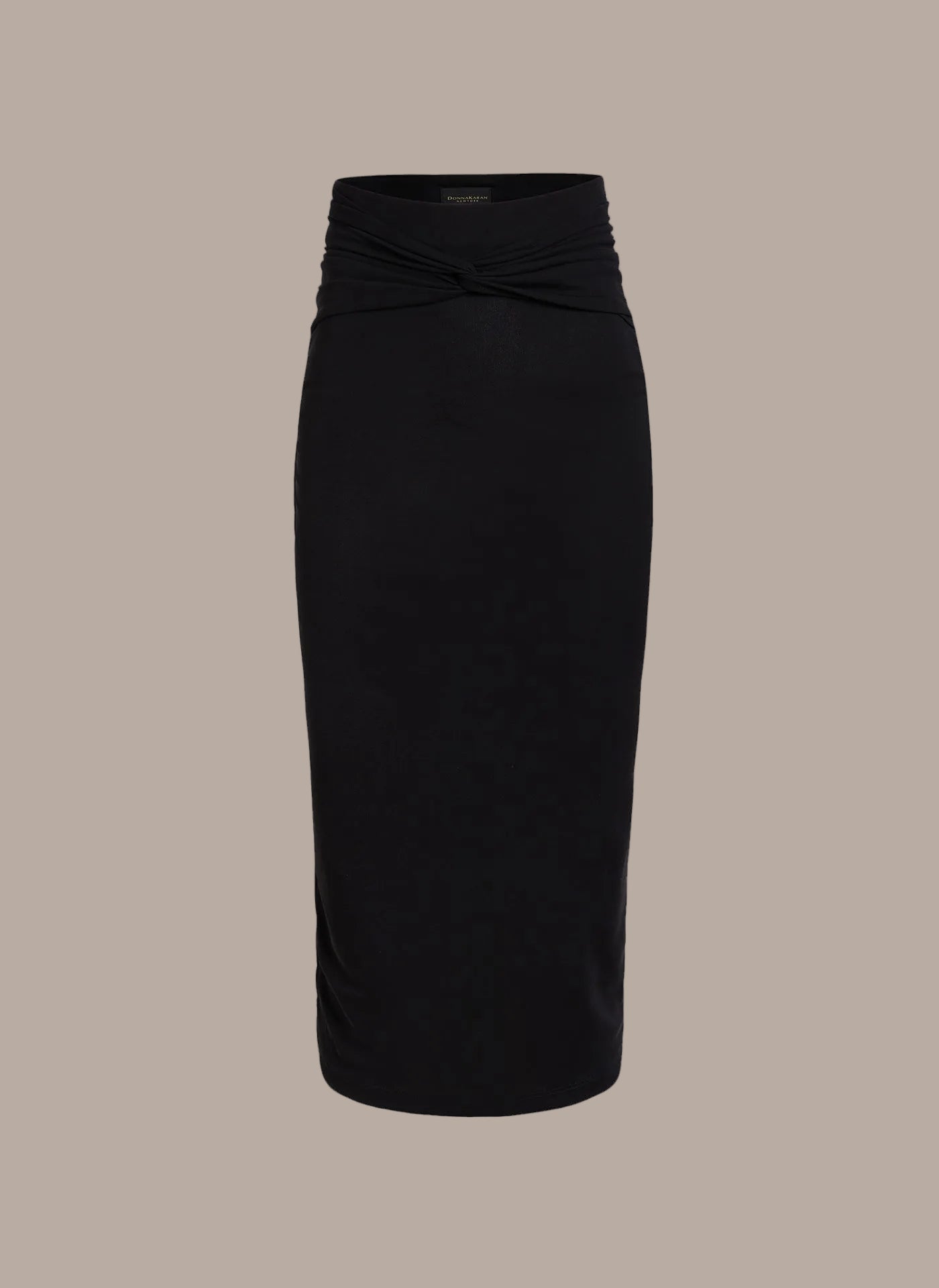 Black TWIST WAIST SKIRT Donna Karan