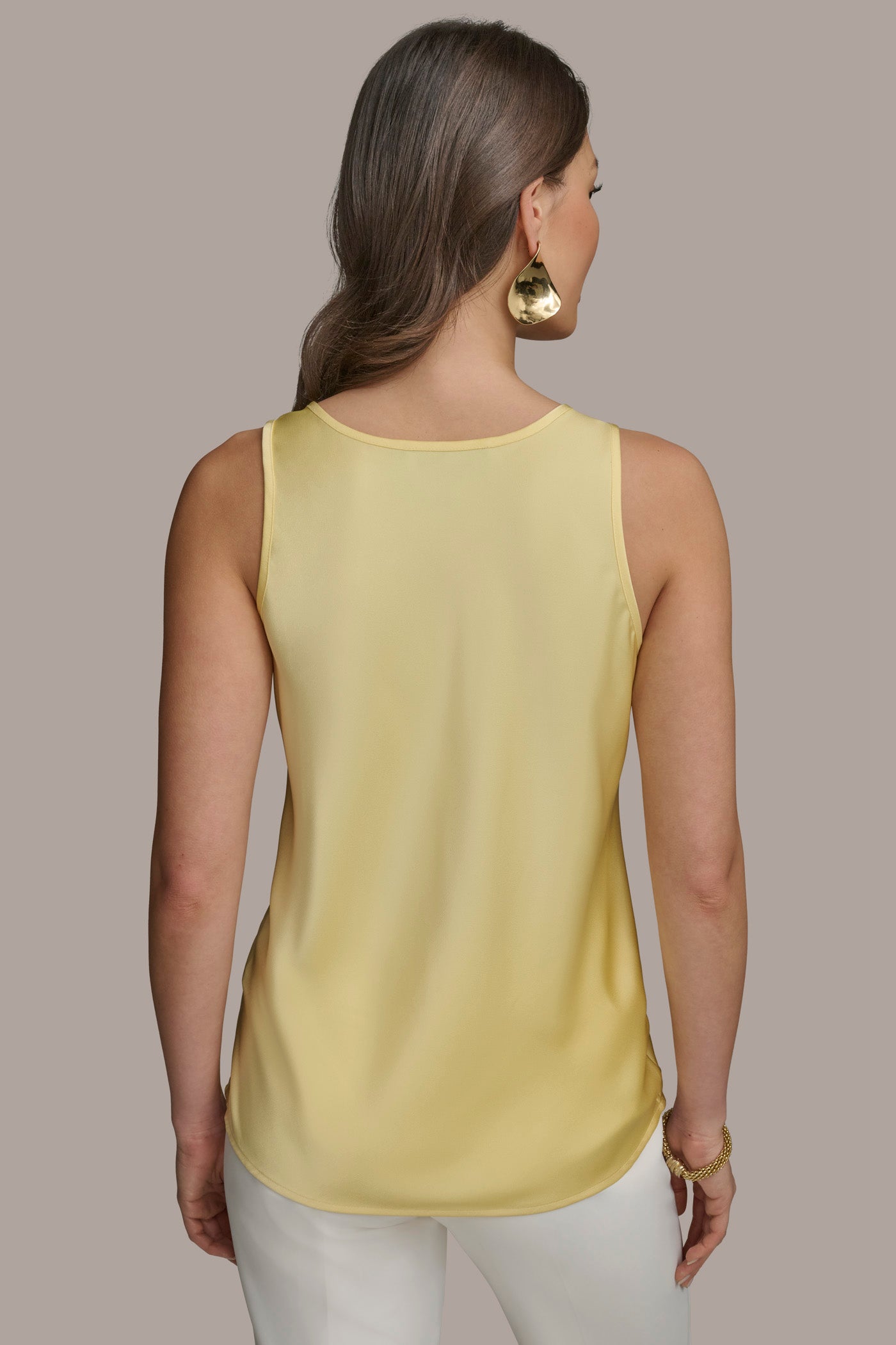 PANNA COTTA SOLID SLEEVELESS SHELL Donna Karan
