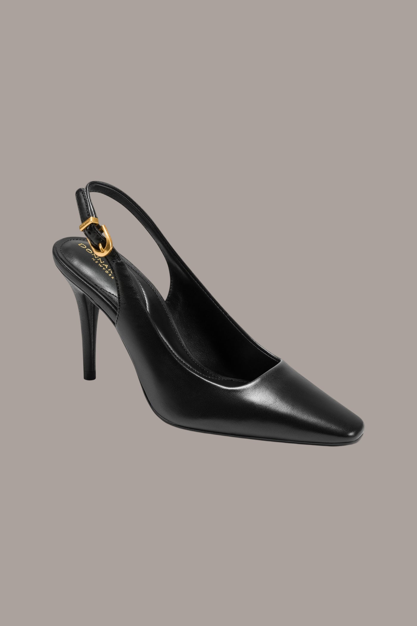 Black SADRINA II SLINGBACK PUMP Donna Karan