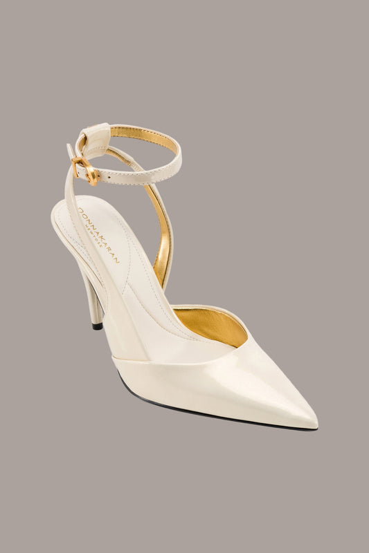IVORY PINECREST ANKLE STRAP PUMP Donna Karan