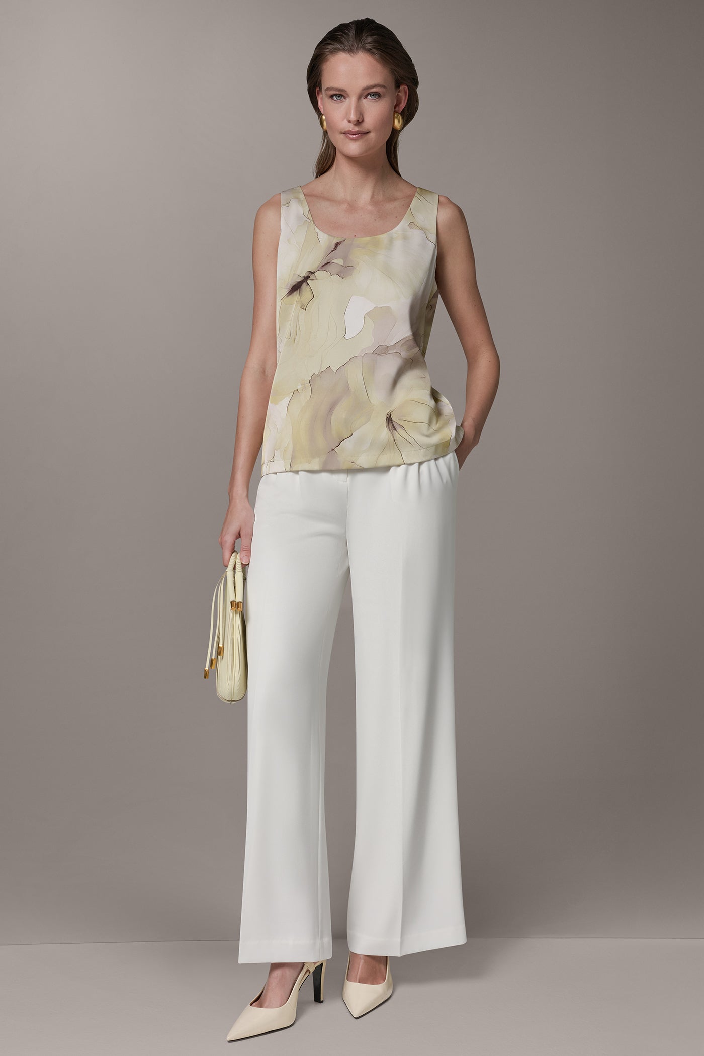 Citrus Multi SLEEVELESS FLORAL CAMI Donna Karan