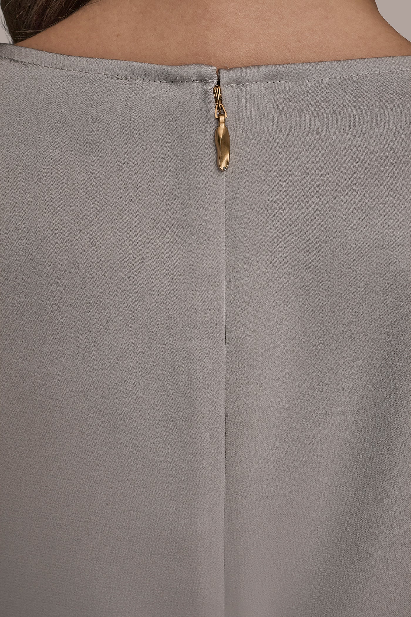 VAPOR LONG SLEEVE DRAPE BLOUSE Donna Karan