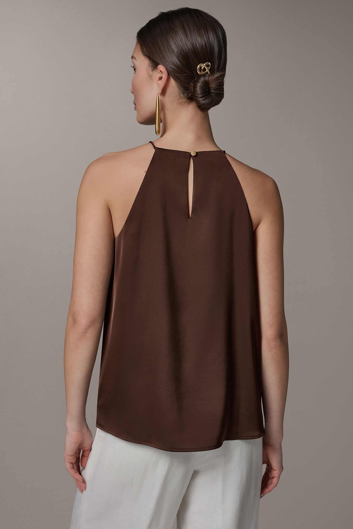 Canyon SLEEVELESS HALTER TOP Donna Karan
