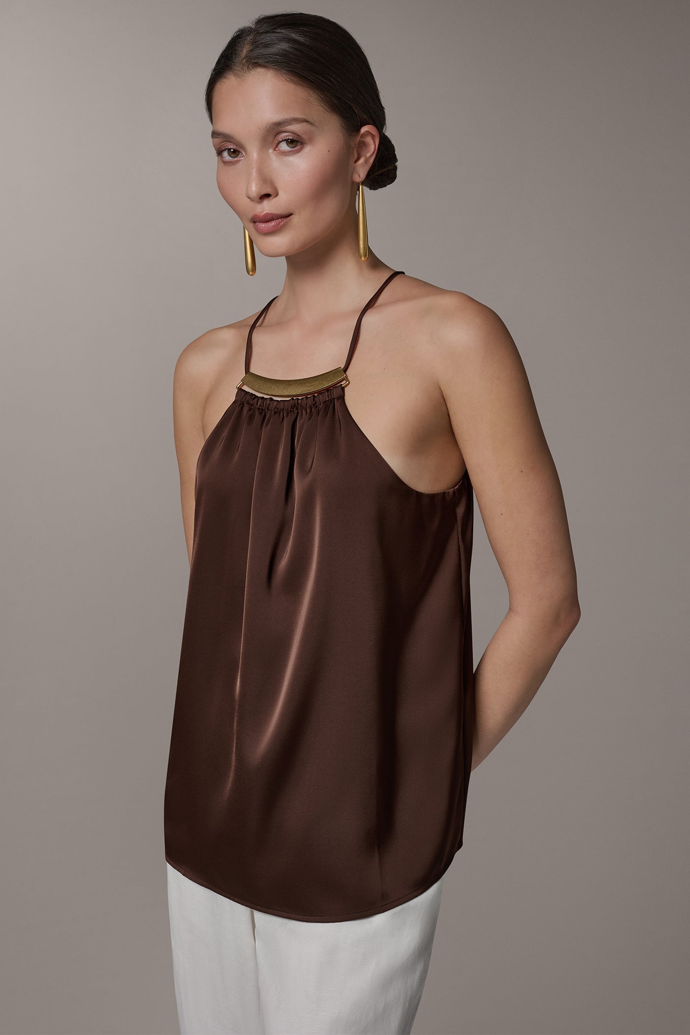 Canyon SLEEVELESS HALTER TOP Donna Karan
