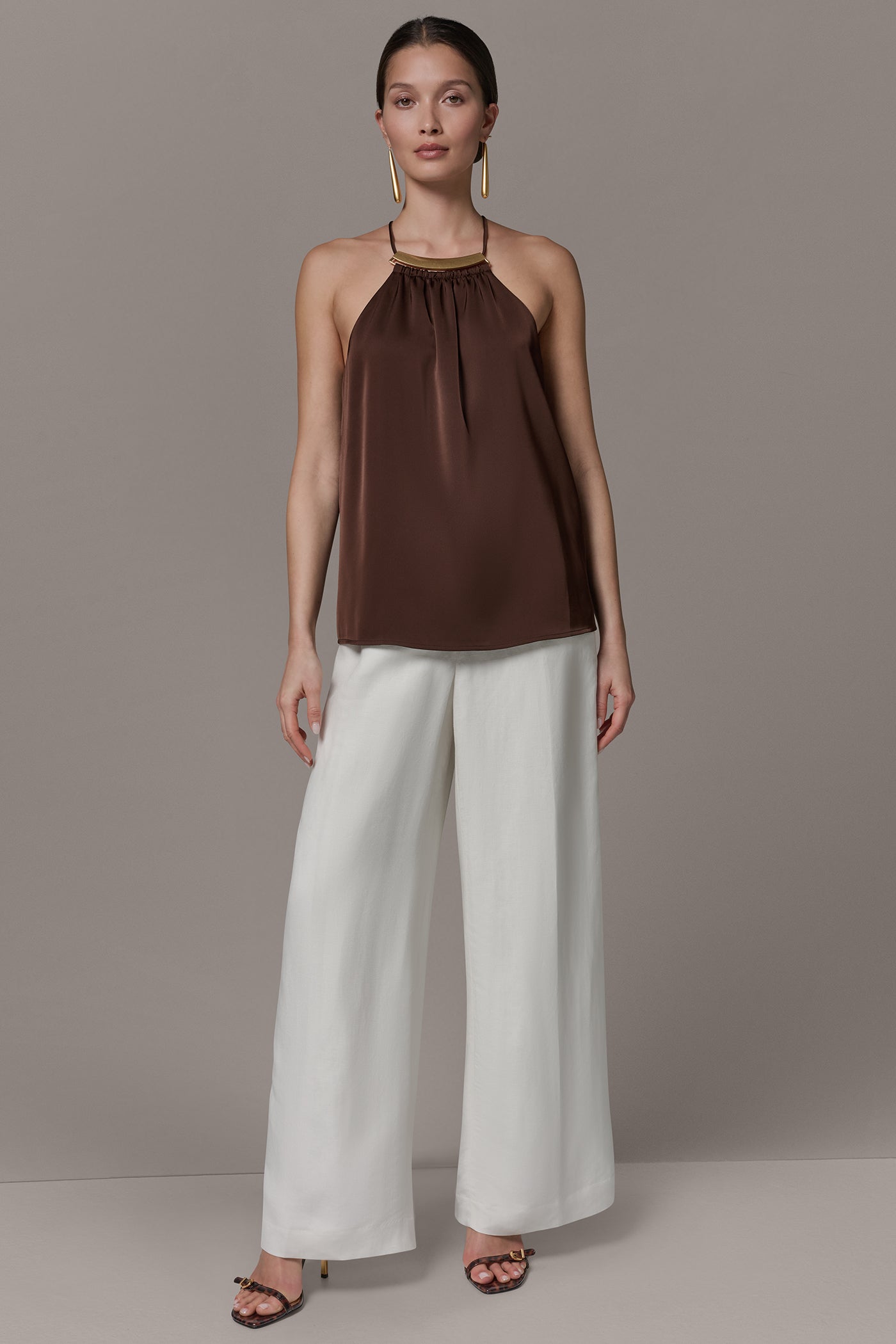 Canyon SLEEVELESS HALTER TOP Donna Karan
