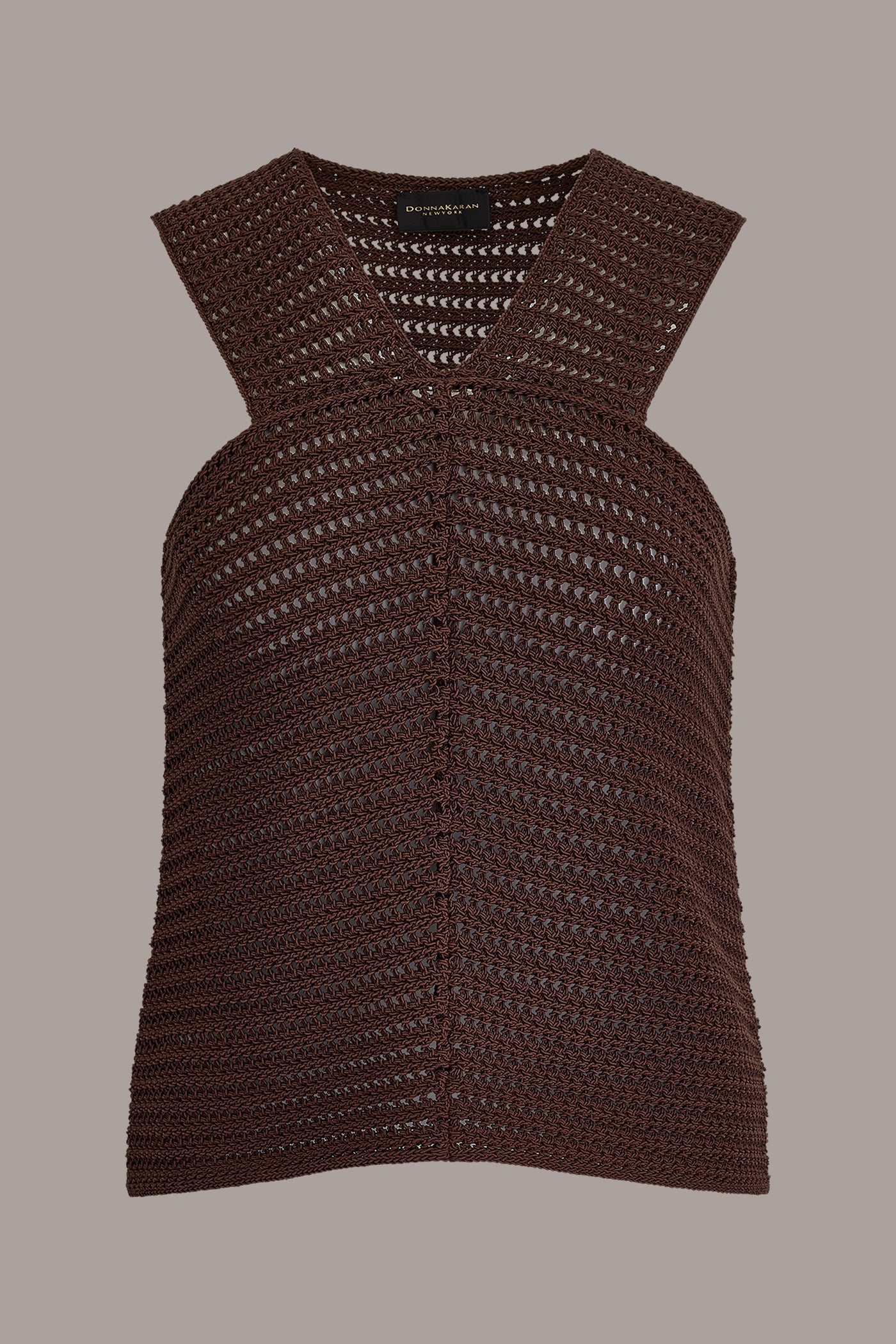 Canyon SLEEVELESS METALLIC SWEATER TANK Donna Karan