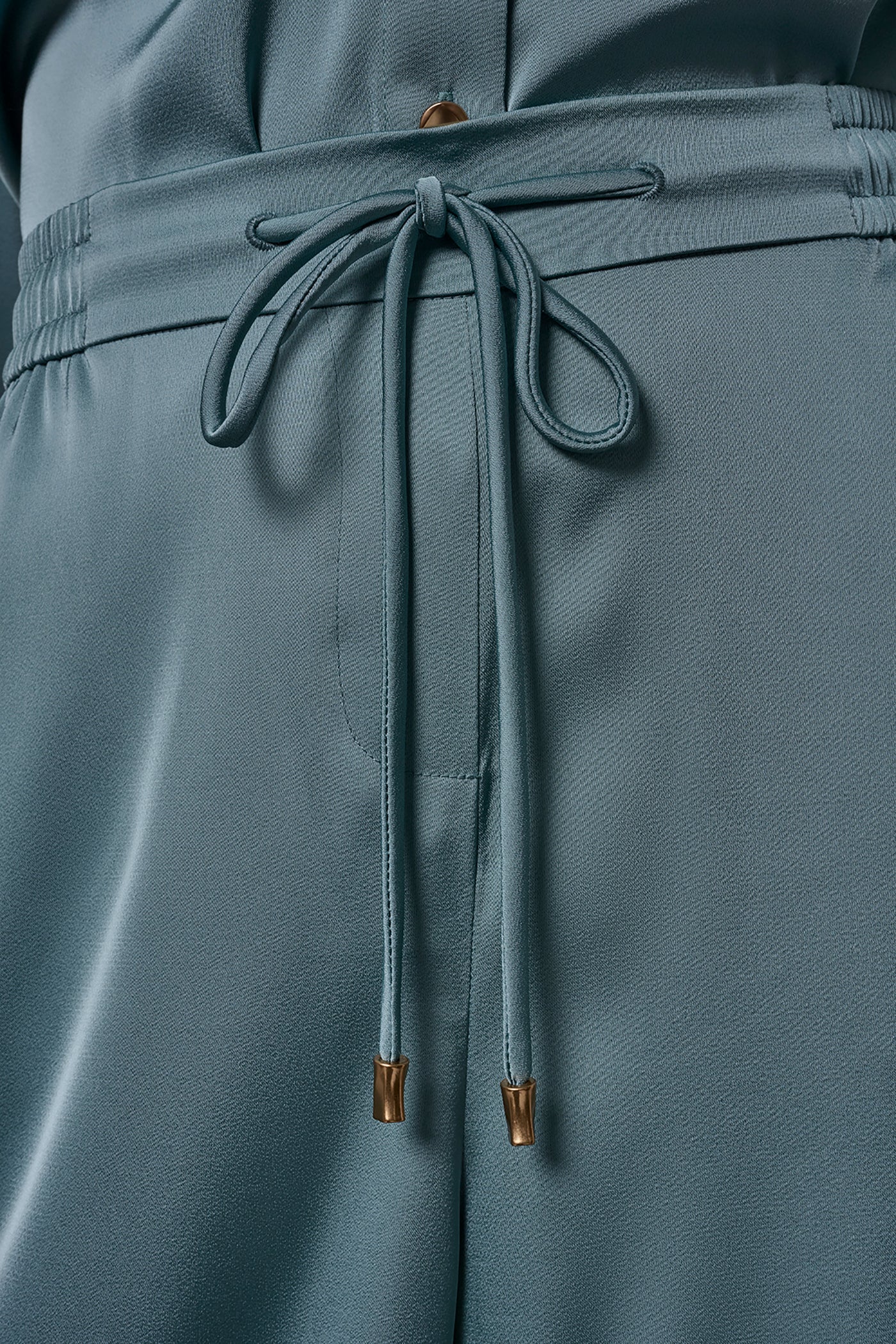 Waterlily SATIN HIGH-RISE WIDE-LEG PANT Donna Karan