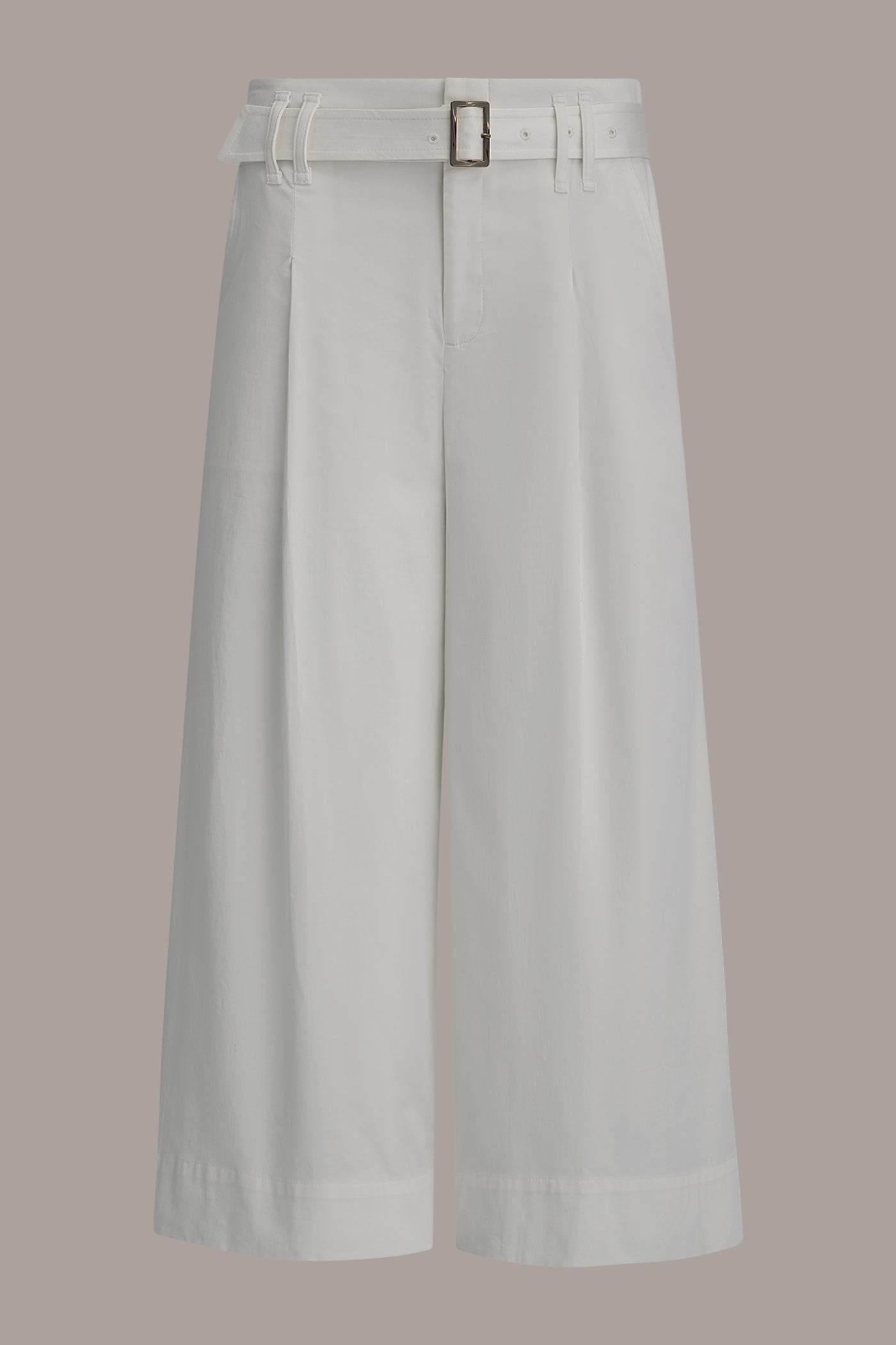 Cream CROPPED EXTRA HIGH-RISE WIDE-LEG PANT Donna Karan