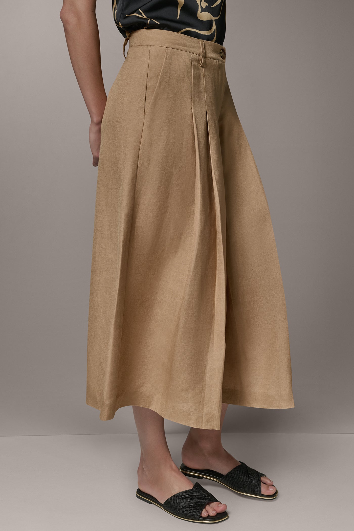 Fawn EXTRA HIGH-RISE WIDE-LEG CULOTTE Donna Karan