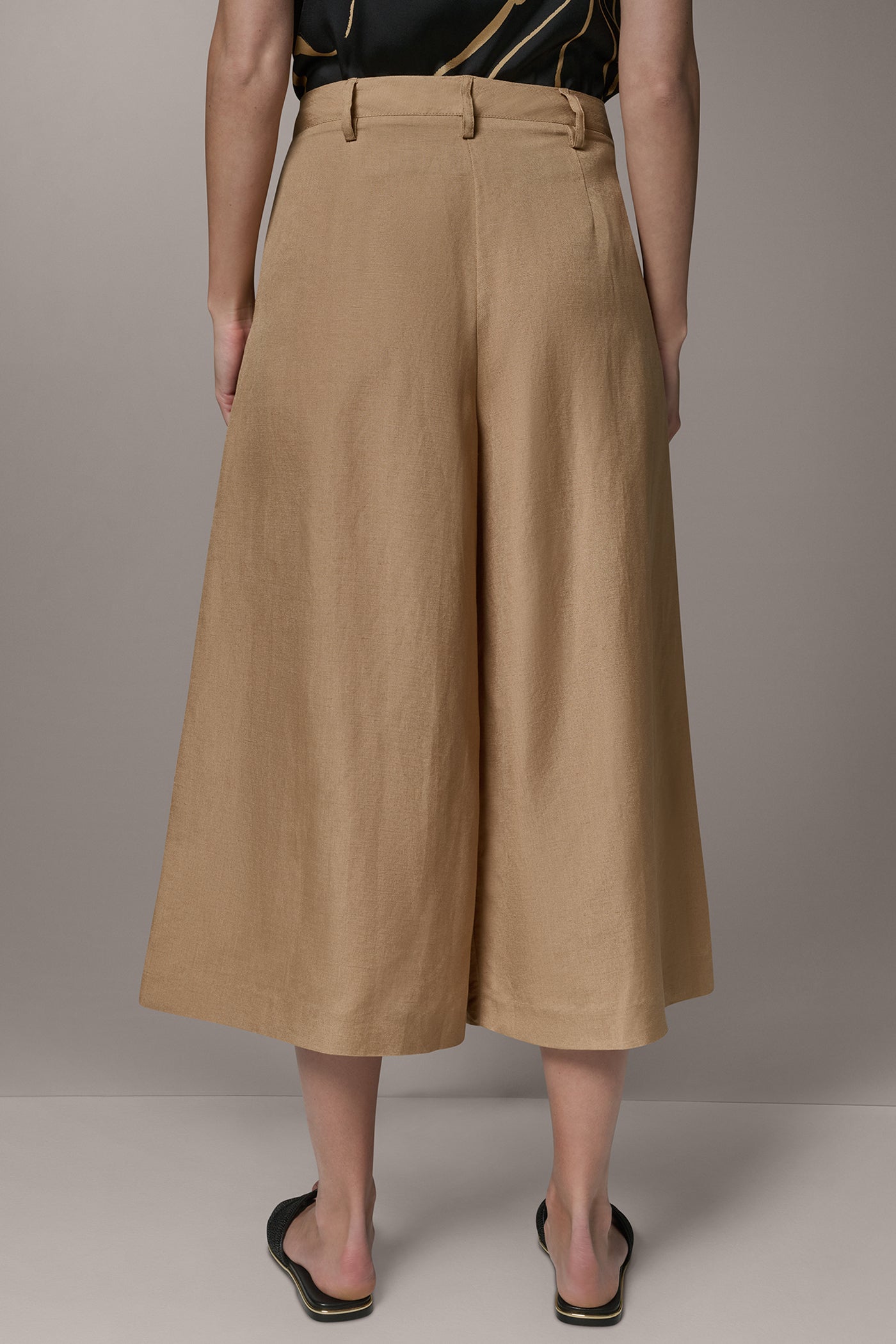 Fawn EXTRA HIGH-RISE WIDE-LEG CULOTTE Donna Karan