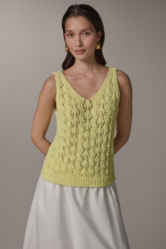 Limoncello SLEEVELESS SWEATER TANK Donna Karan