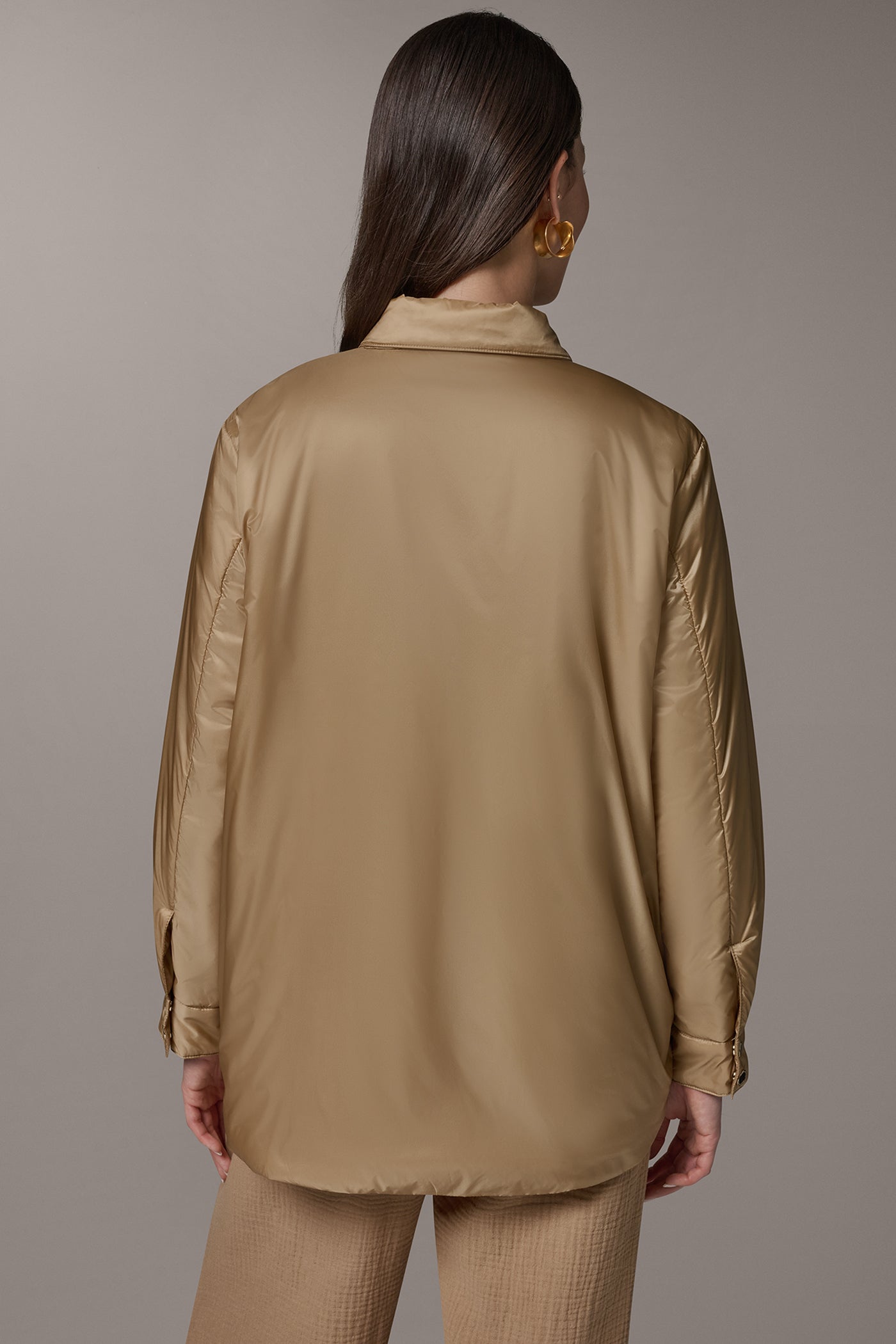 Fawn LONG SLEEVE SHIRT JACKET Donna Karan