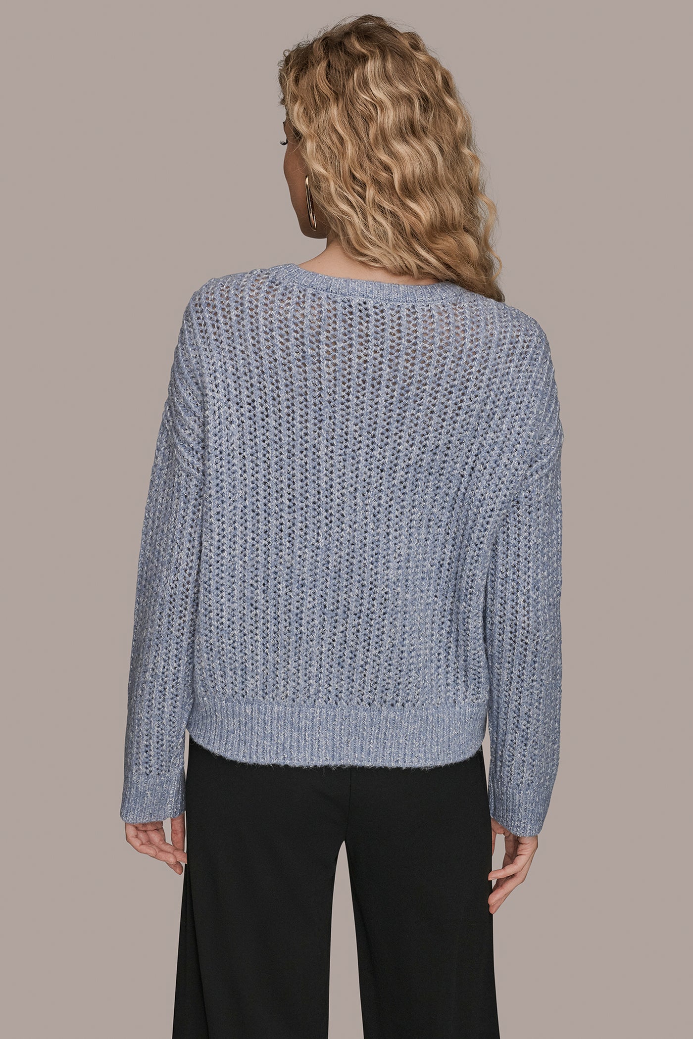 TEMPEST OPEN-STITCH SWEATER Donna Karan