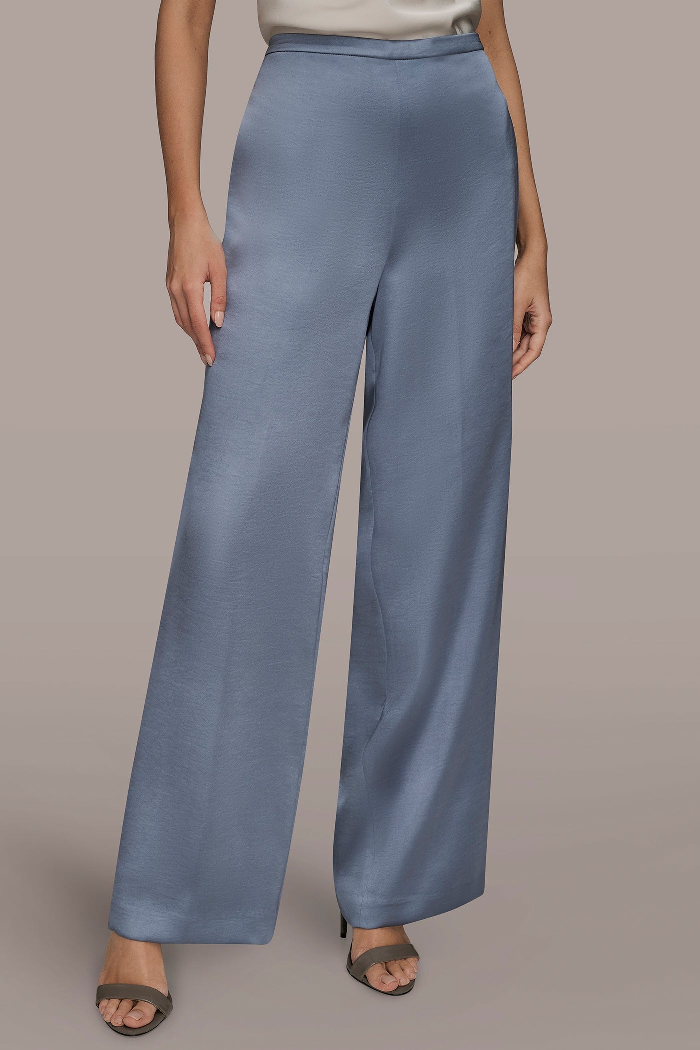 TEMPEST EXTRA HIGH-RISE SATIN PULL-ON PANT Donna Karan