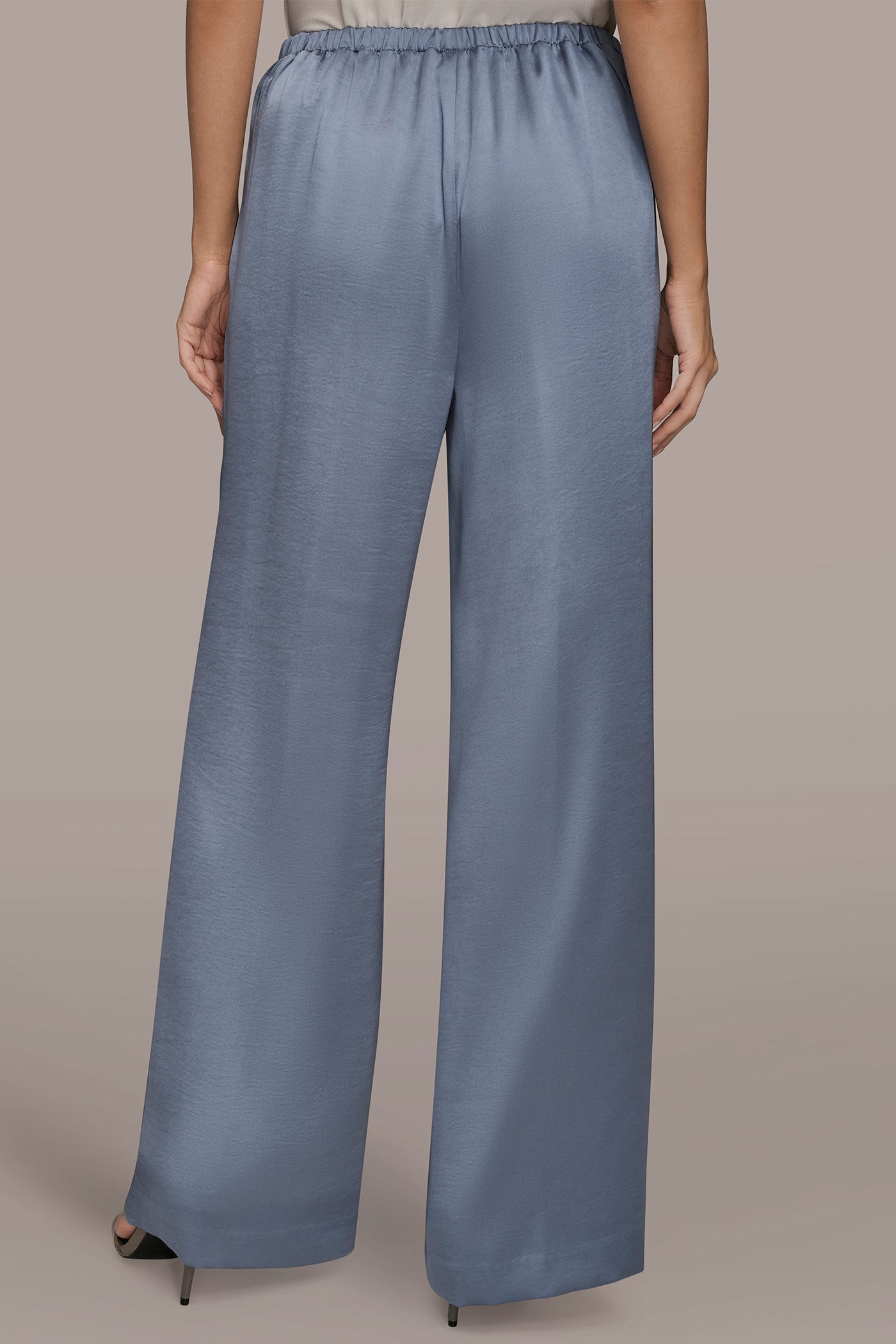 TEMPEST EXTRA HIGH-RISE SATIN PULL-ON PANT Donna Karan