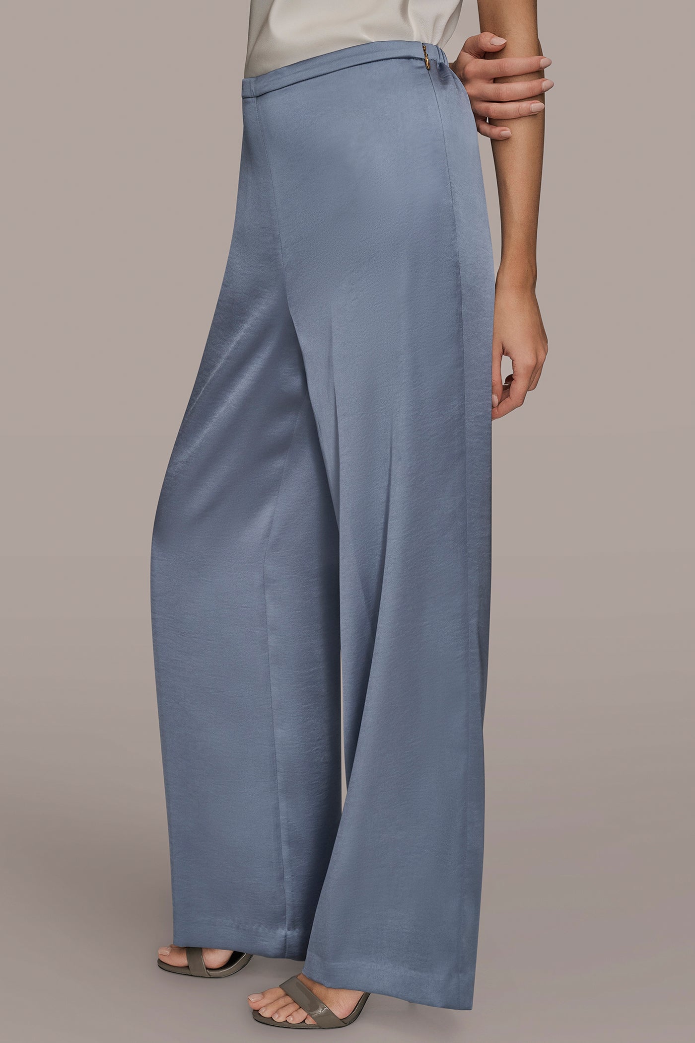 TEMPEST EXTRA HIGH-RISE SATIN PULL-ON PANT Donna Karan