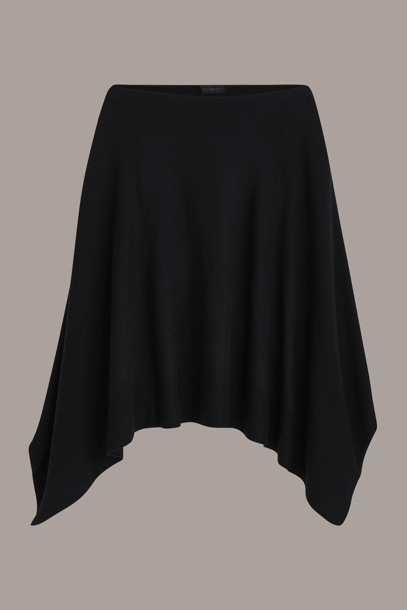 Black CASHMERE PONCHO Donna Karan