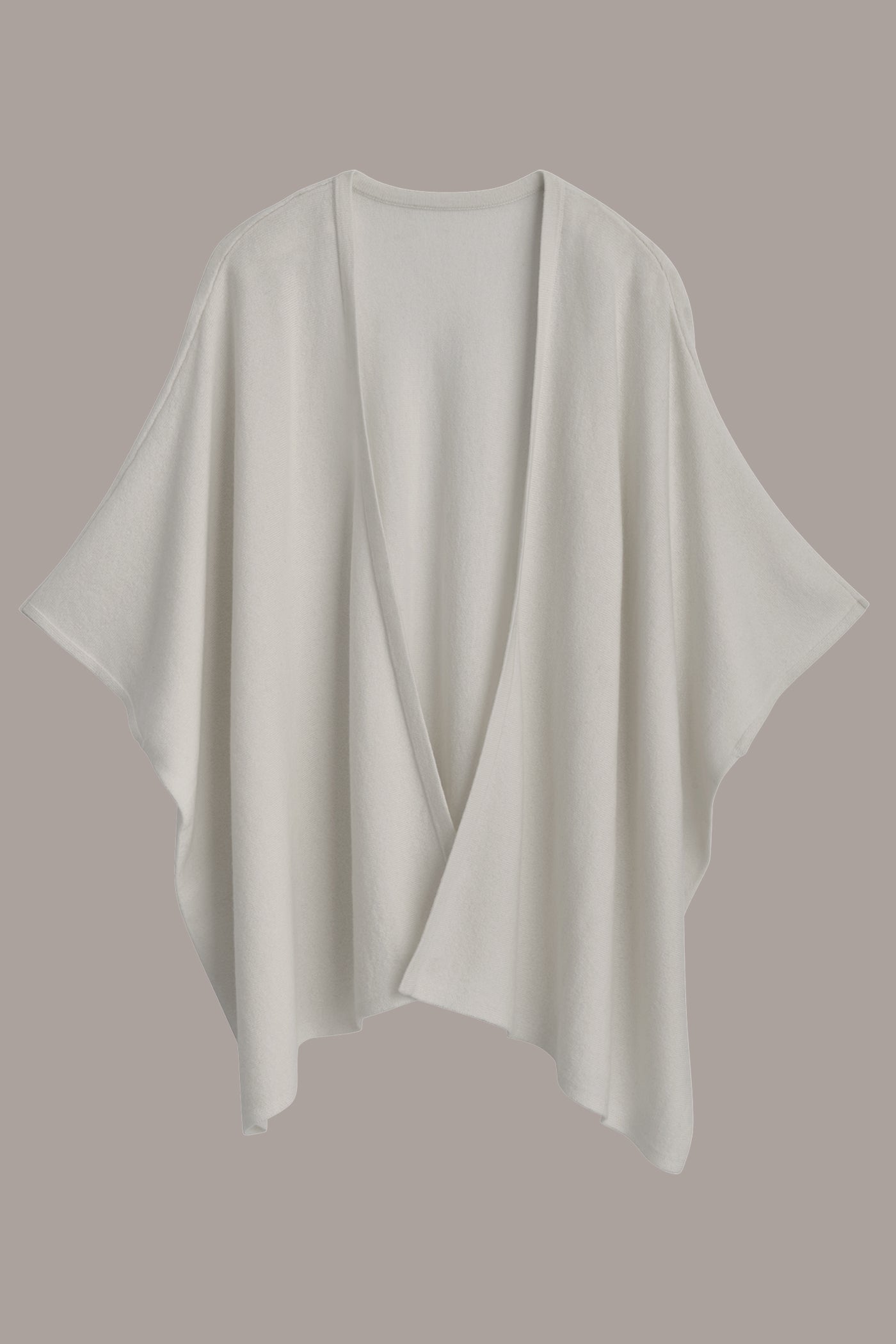 Cream CASHMERE SHORT SLEEVE CARDIGAN Donna Karan