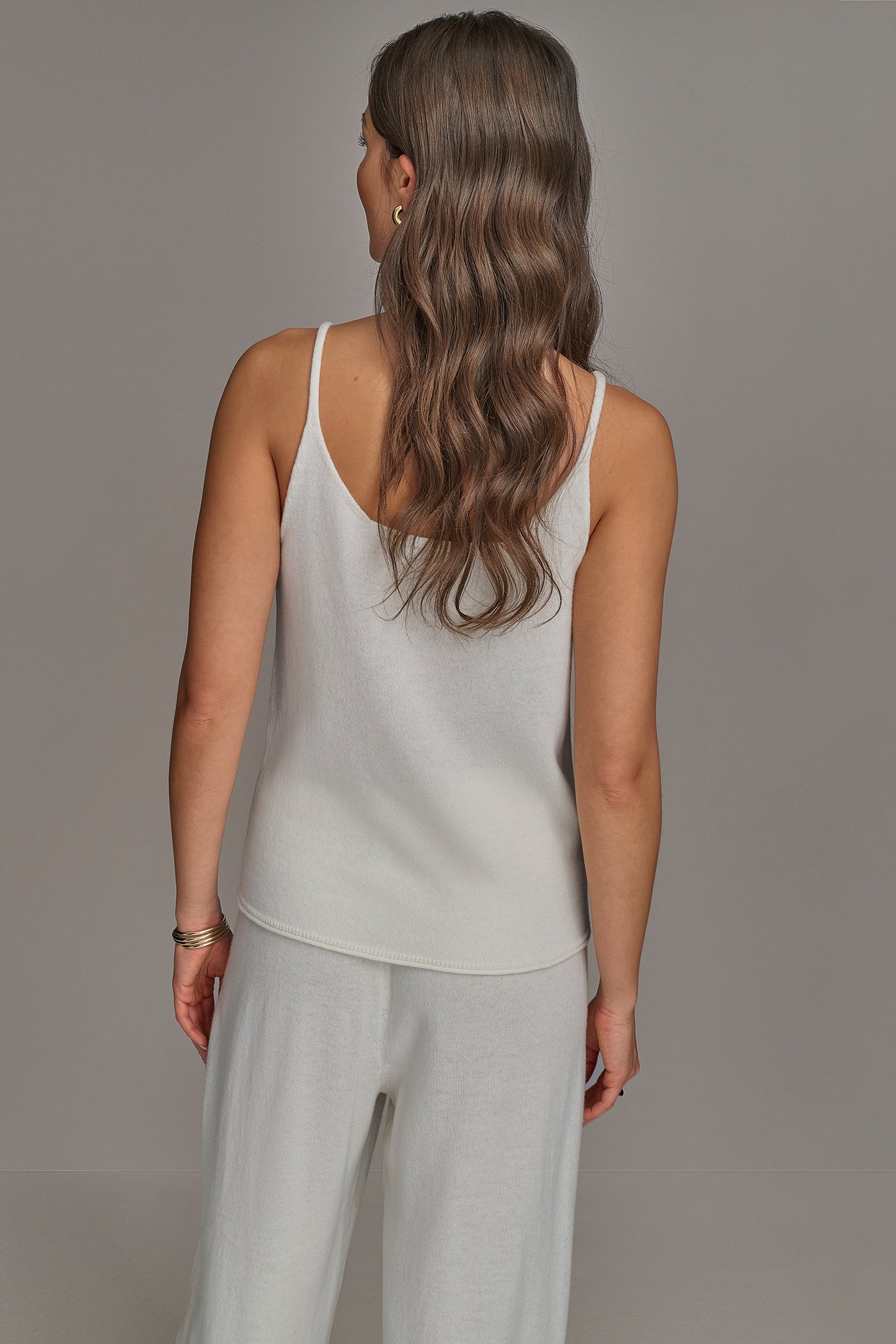 cream CASHMERE SHELL Donna Karan
