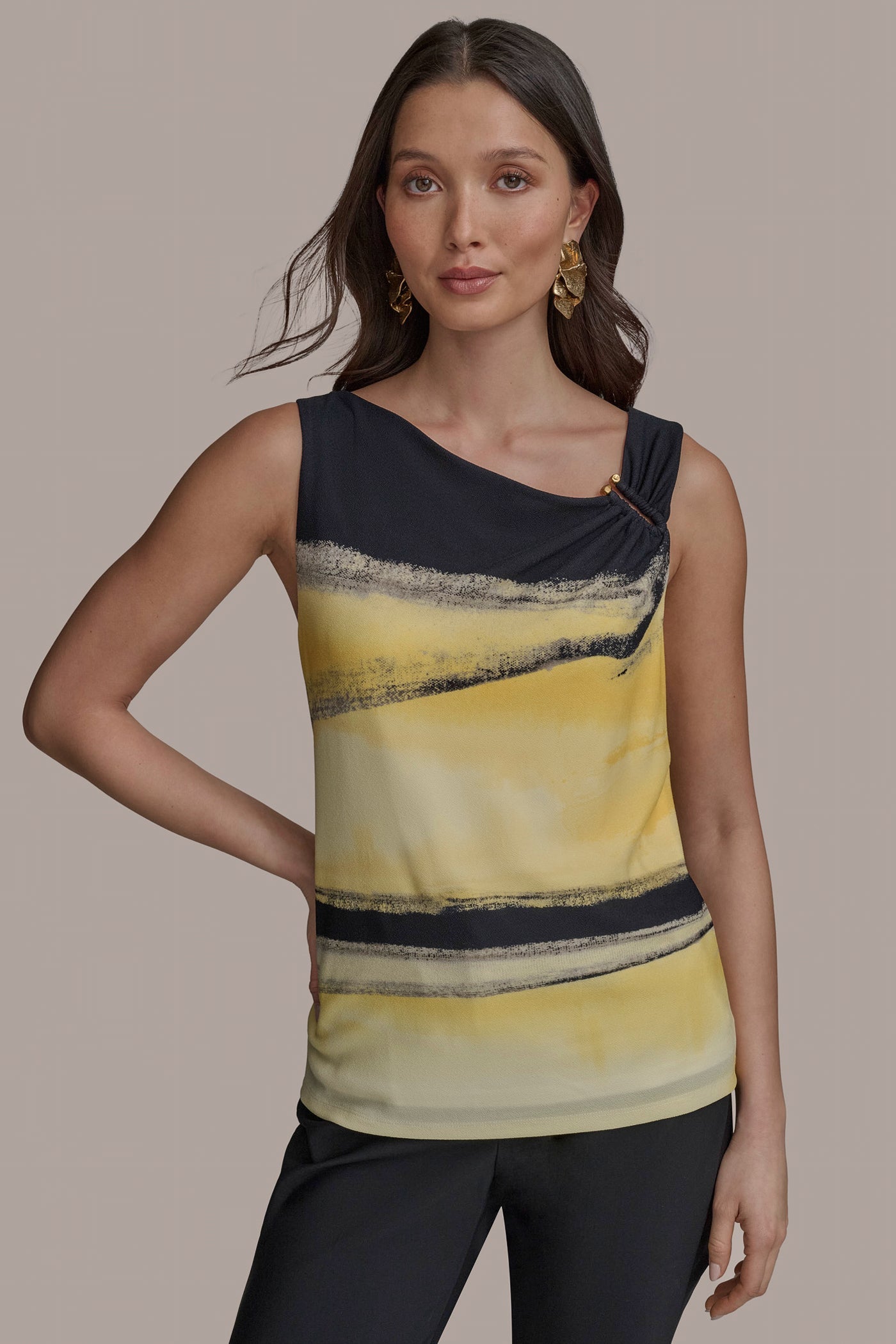 LIMONCELLO MULTI PART SLEEVELESS WITH U-HARDWARE NECK Donna Karan