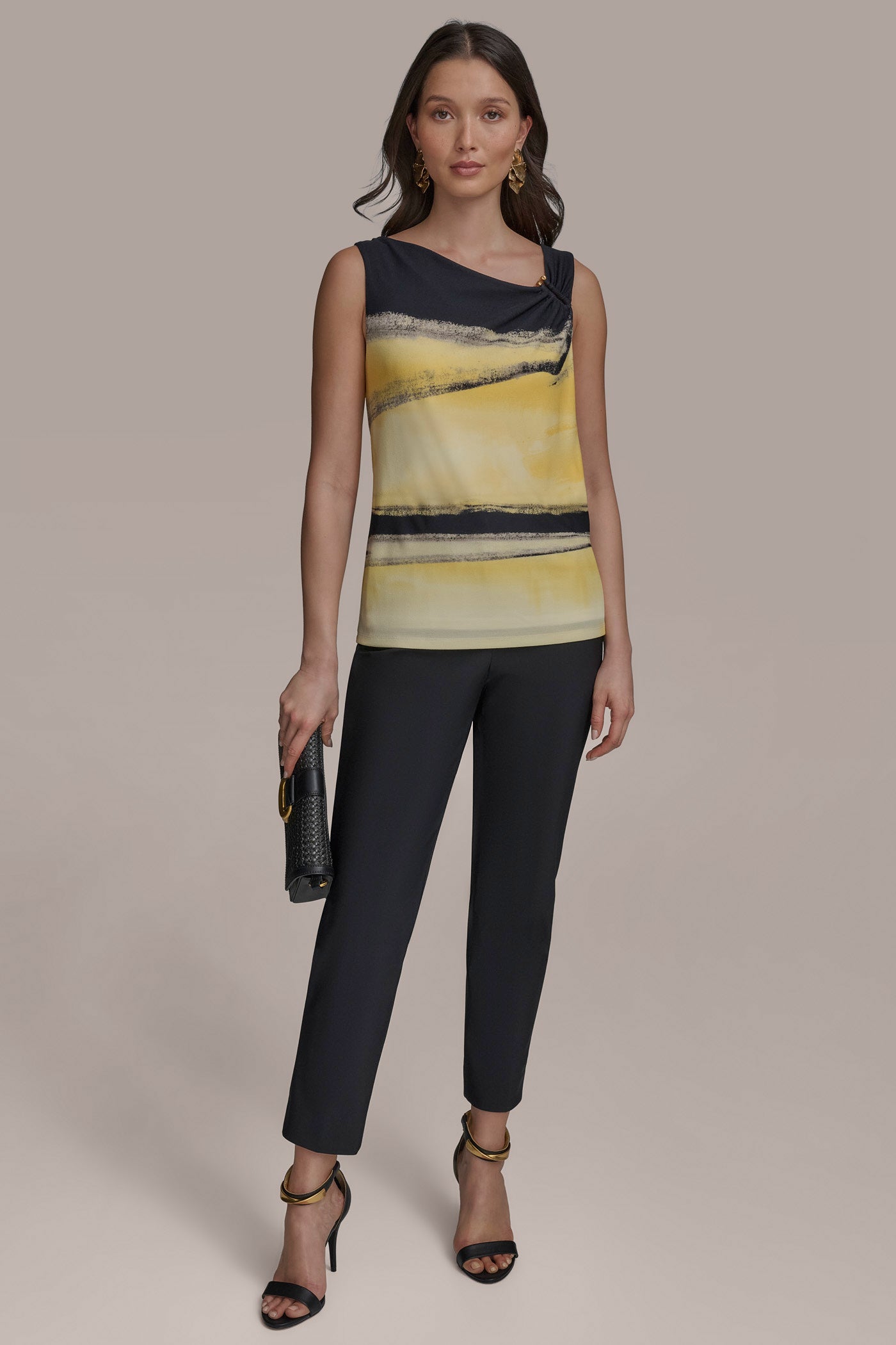 LIMONCELLO MULTI PART SLEEVELESS WITH U-HARDWARE NECK Donna Karan