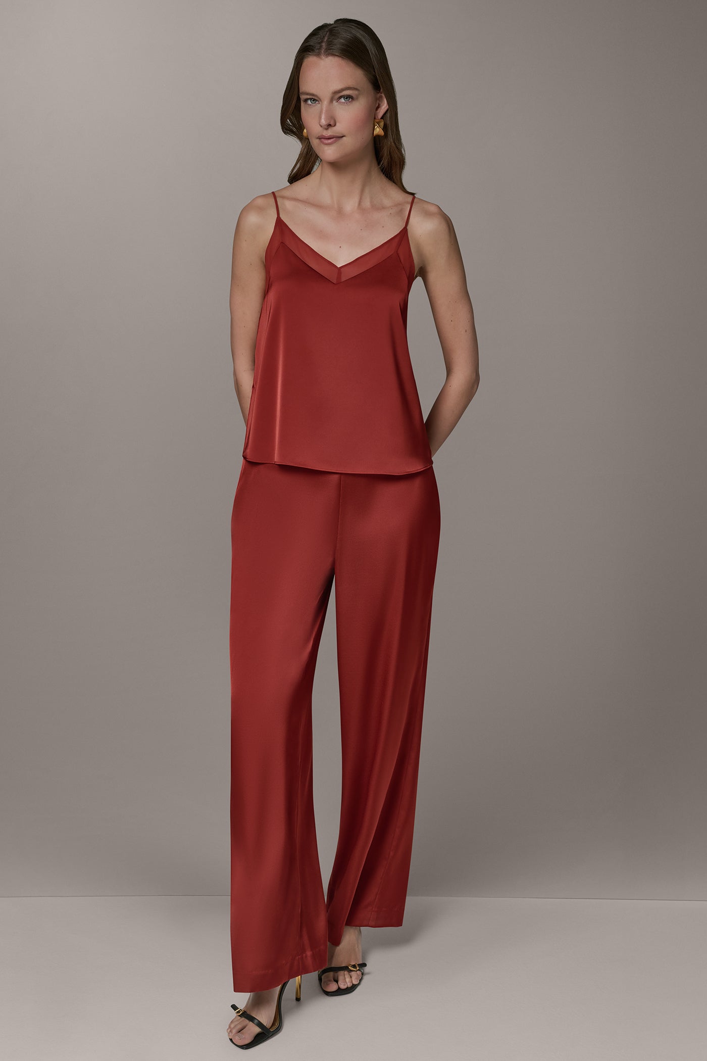 Sunbaked SLEEVELESS V-NECK CAMI Donna Karan
