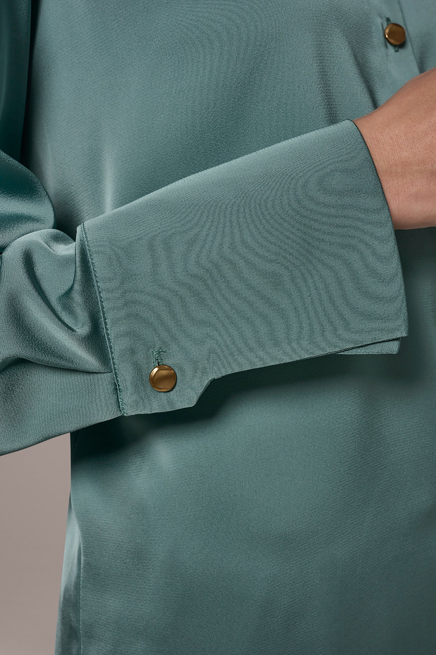 Waterlily SATIN BLOUSE Donna Karan