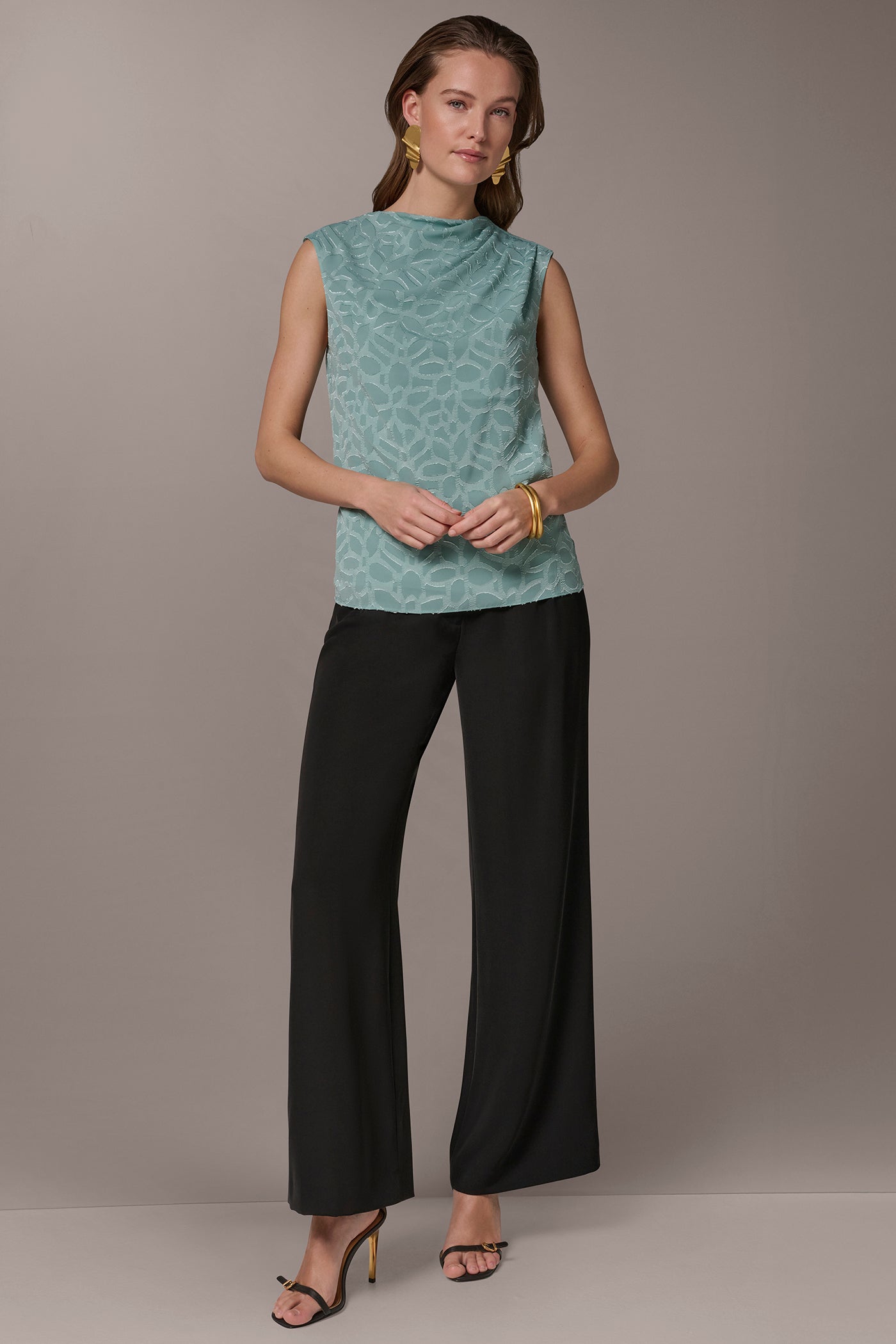 Waterlily JACQUARD BLOUSE Donna Karan