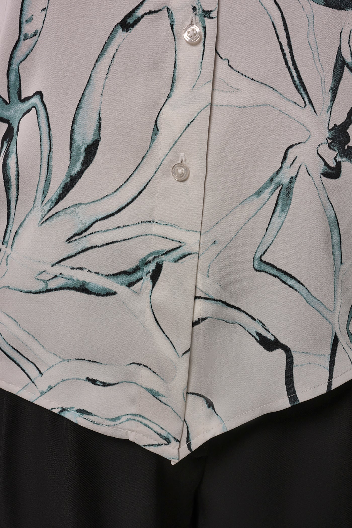 Aquamint Multi PRINTED BLOUSE Donna Karan