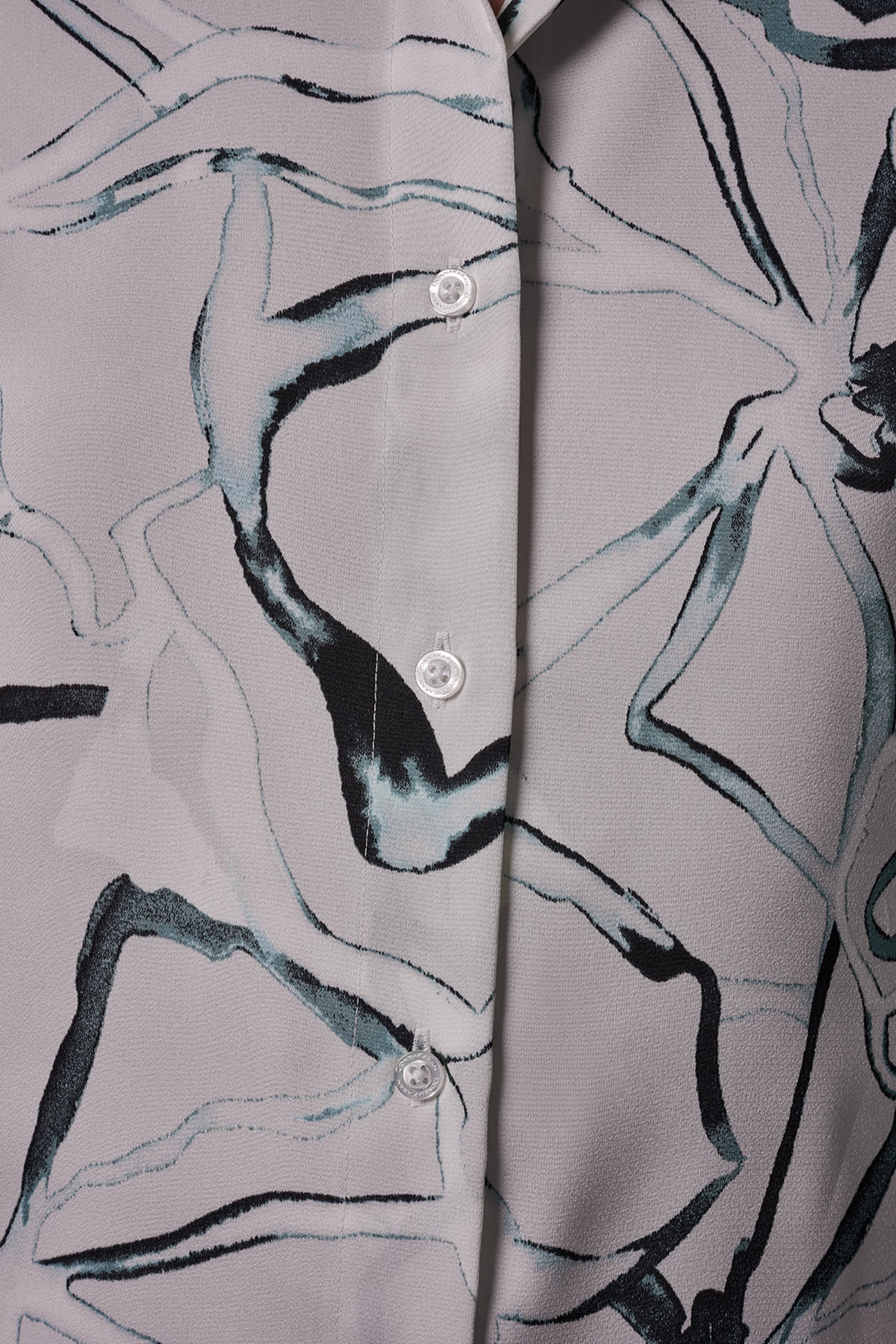 Aquamint Multi PRINTED BLOUSE Donna Karan