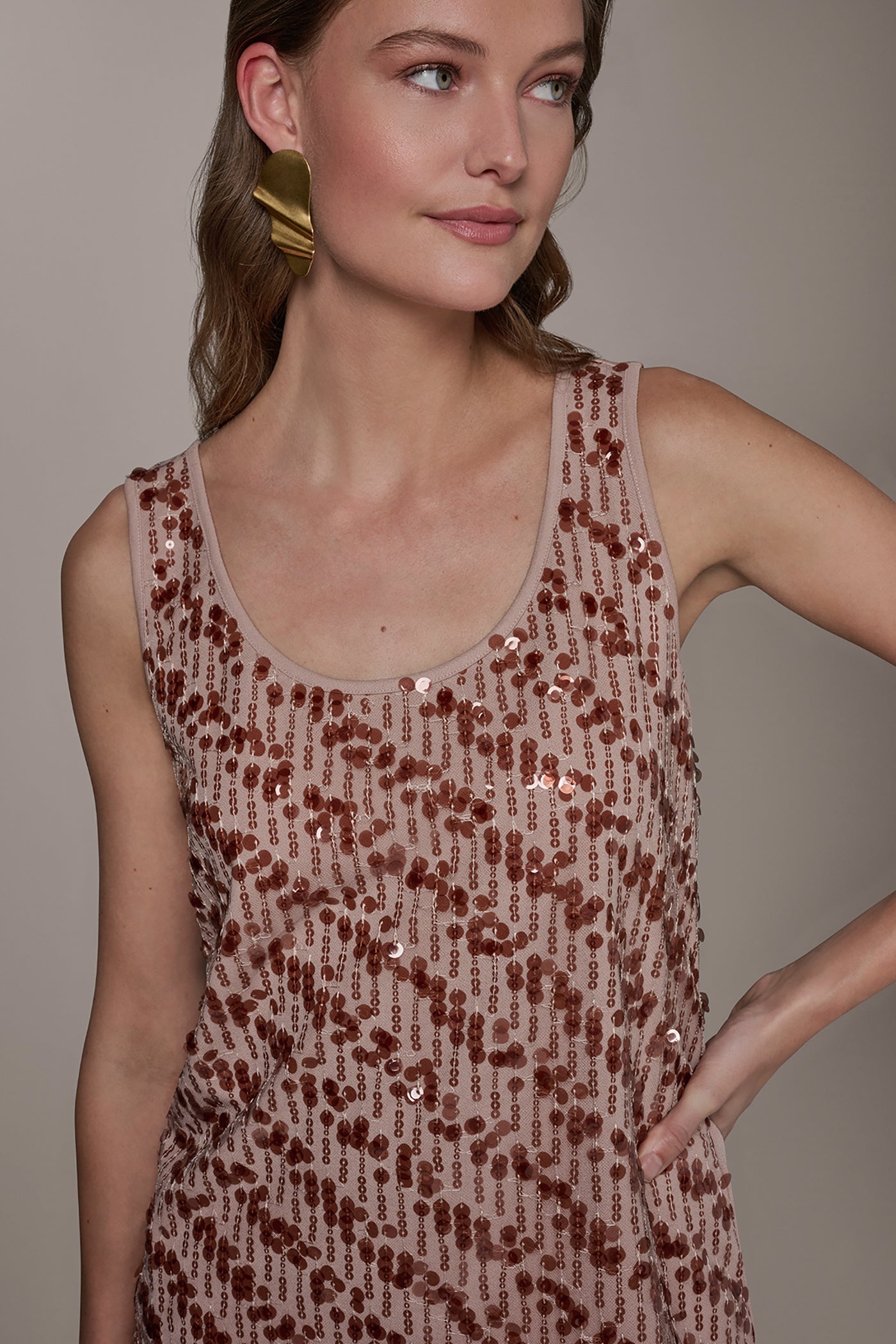 Umbria SEQUIN CAMISOLE Donna Karan