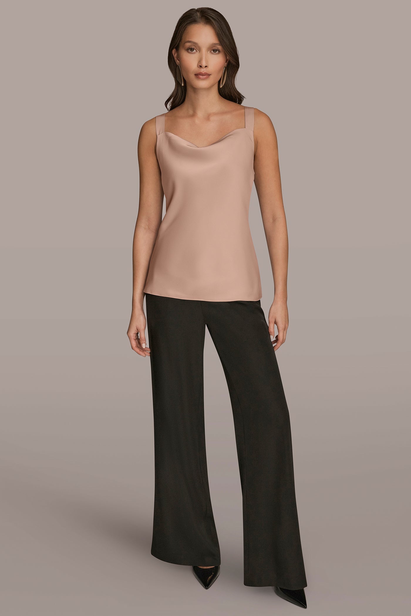 Umbria SATIN COWL-NECK CAMISOLE Donna Karan