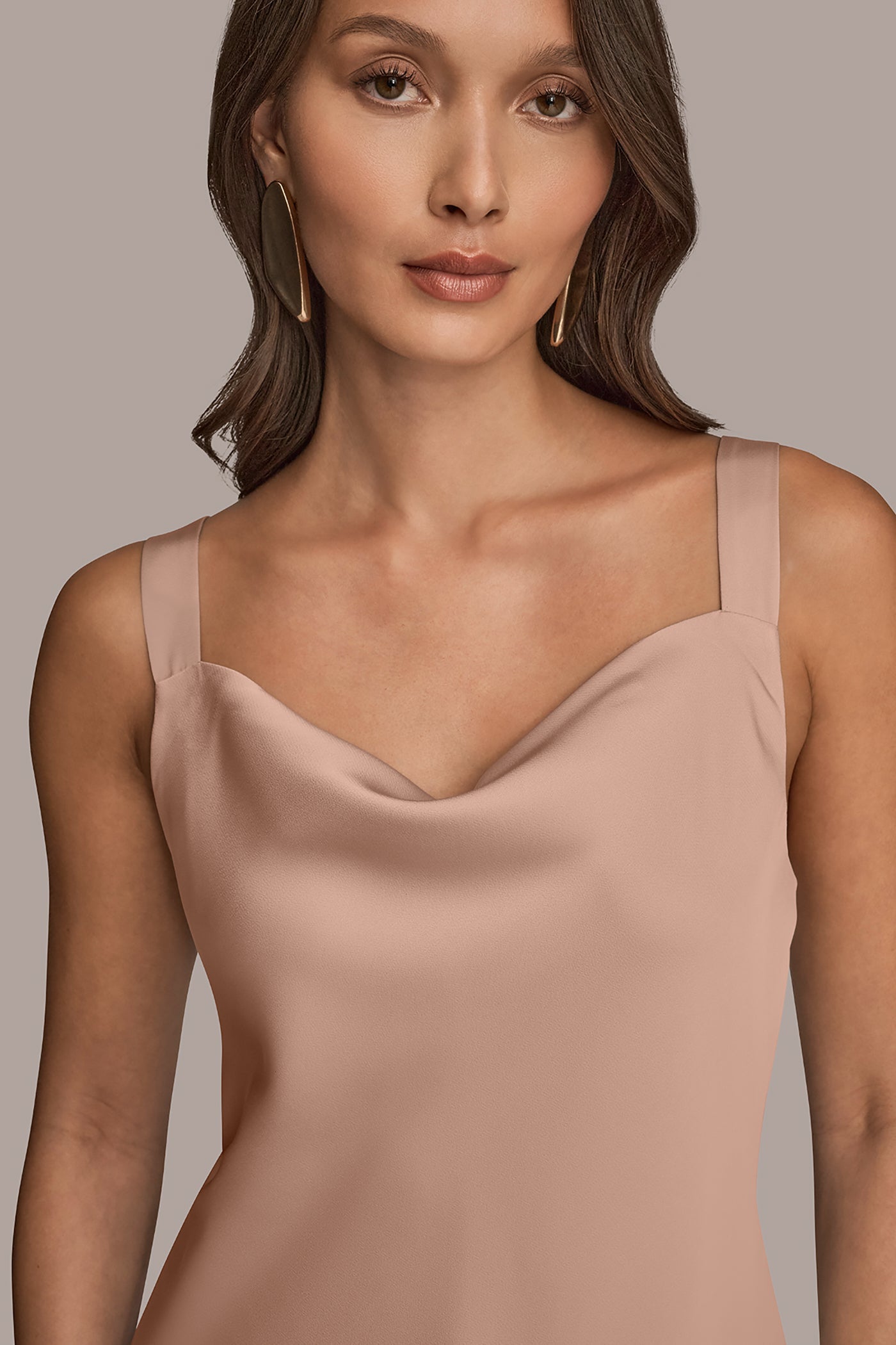 Umbria SATIN COWL-NECK CAMISOLE Donna Karan