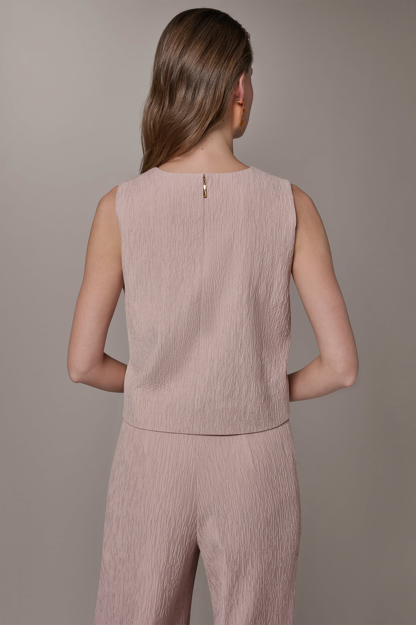 Snow Petal CROPPED BLOUSE Donna Karan