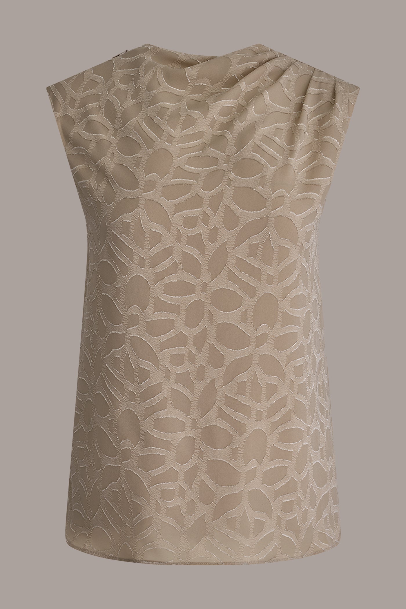 Turin JACQUARD HIGH MOCK NECK BLOUSE Donna Karan