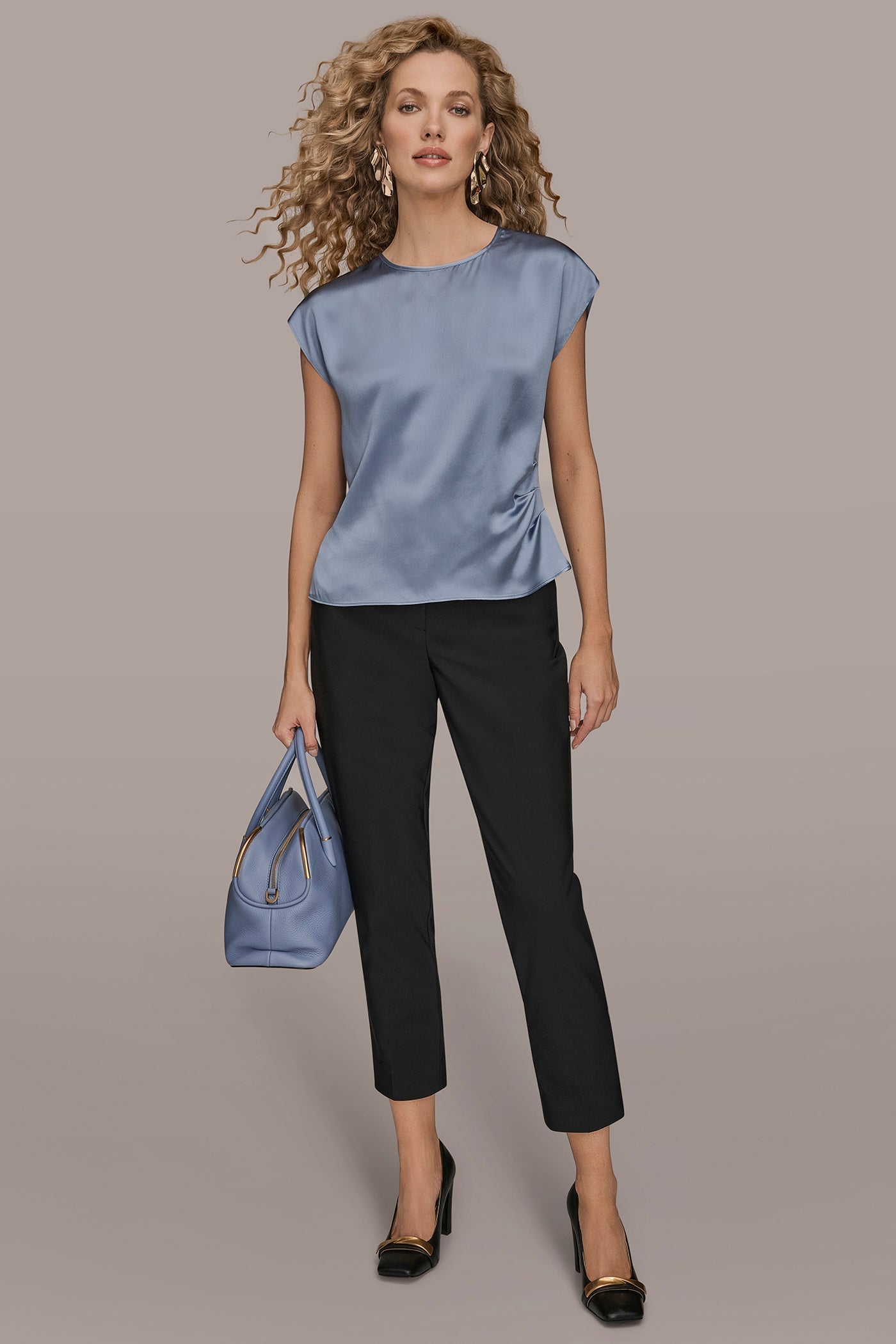 Tempest CAP SLEEVE BLOUSE Donna Karan